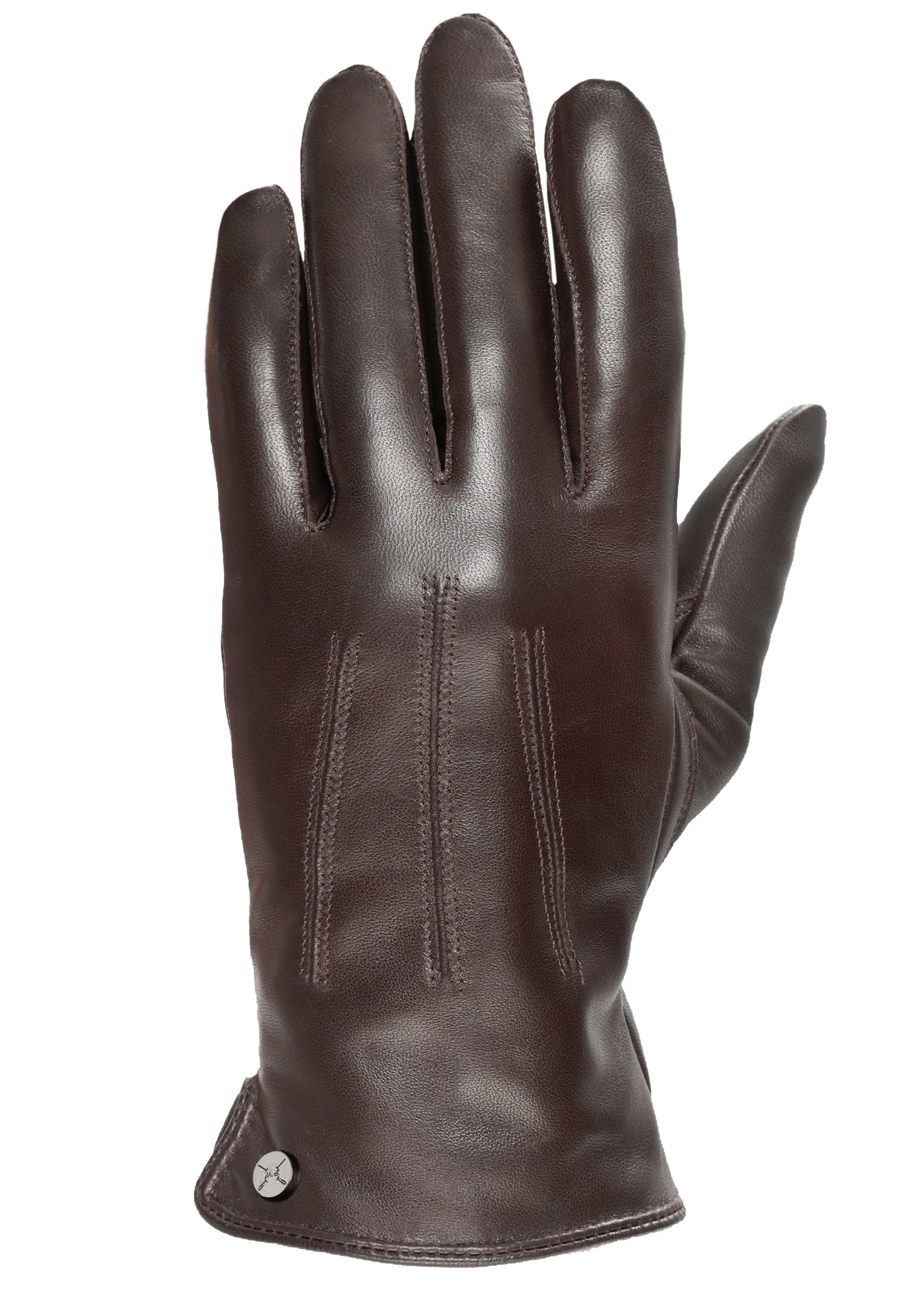 PEARLWOOD Lederhandschuhe »GRAY« 1 Paar,  Weiches Innenfutter mit Wollanteil, dekorative Ziernähte,