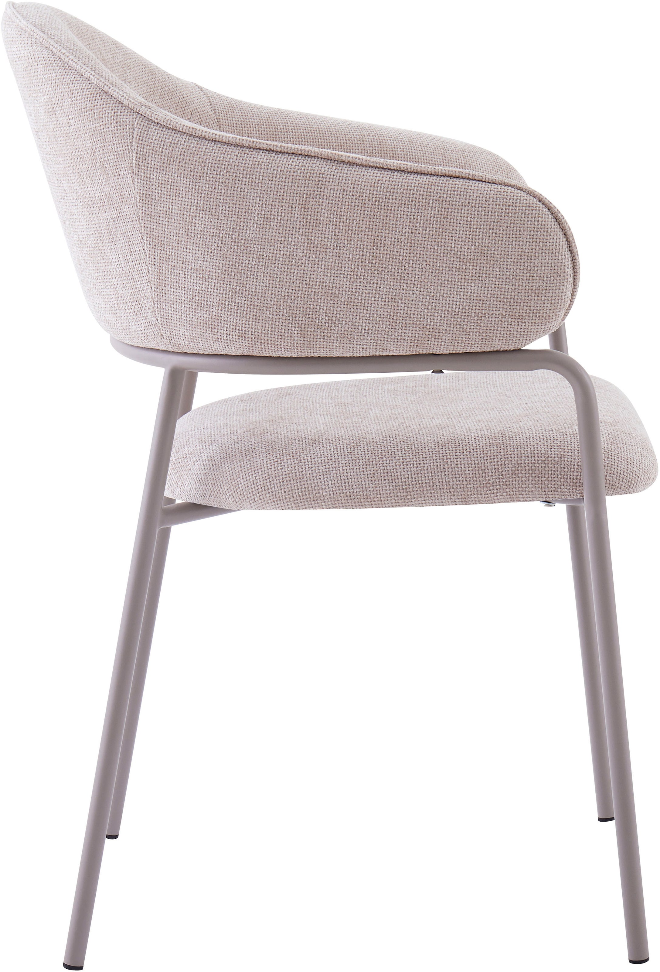 byLIVING Esszimmerstuhl »Curve« (Set) 2 Stk.moderner Stoff Stuhl mit gemütlichem Sitzkomfort, verschiedene Farben.