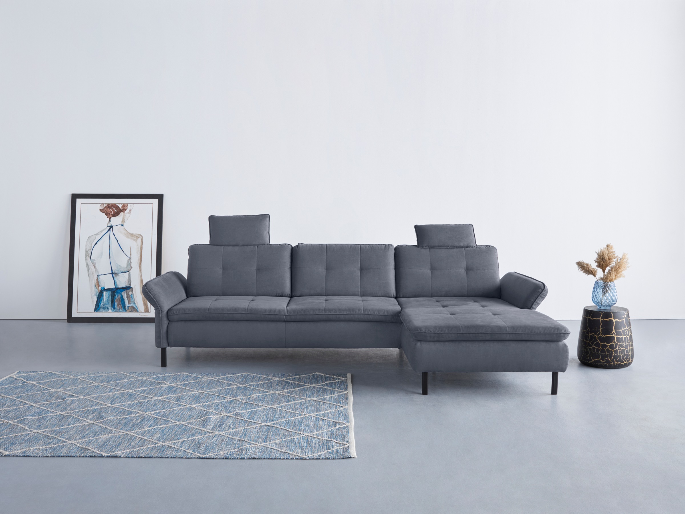 INOSIGN Ecksofa »Birkholm L-Form« Armlehnverstellung, auch in Easy Clean Bezug - mit Wasser zu reinigen