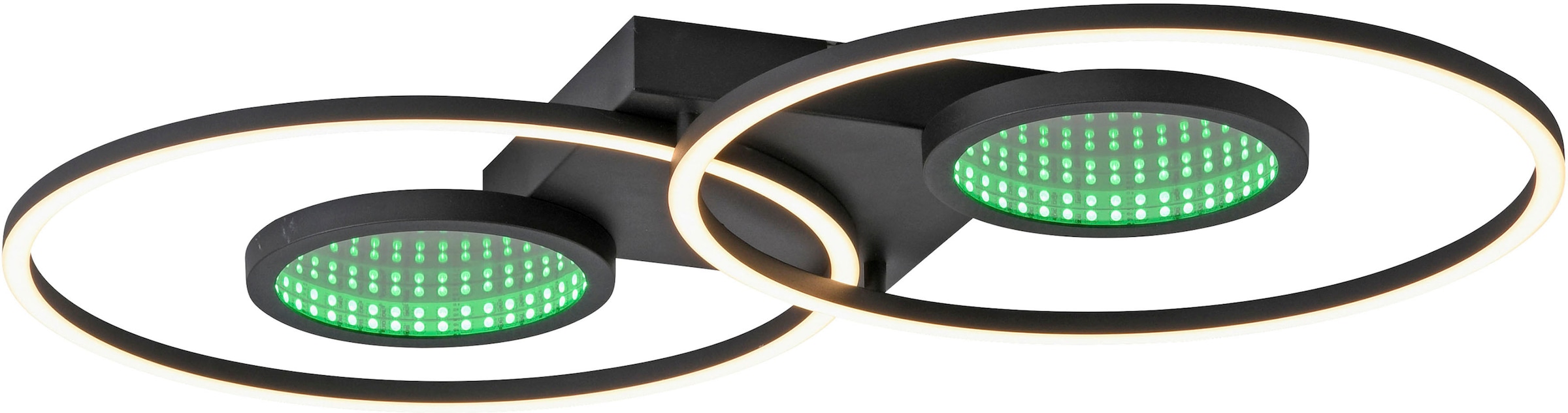 JUST LIGHT Deckenleuchte »TUNEL«, 2 flammig, Leuchtmittel LED-Board | LED fest integriert