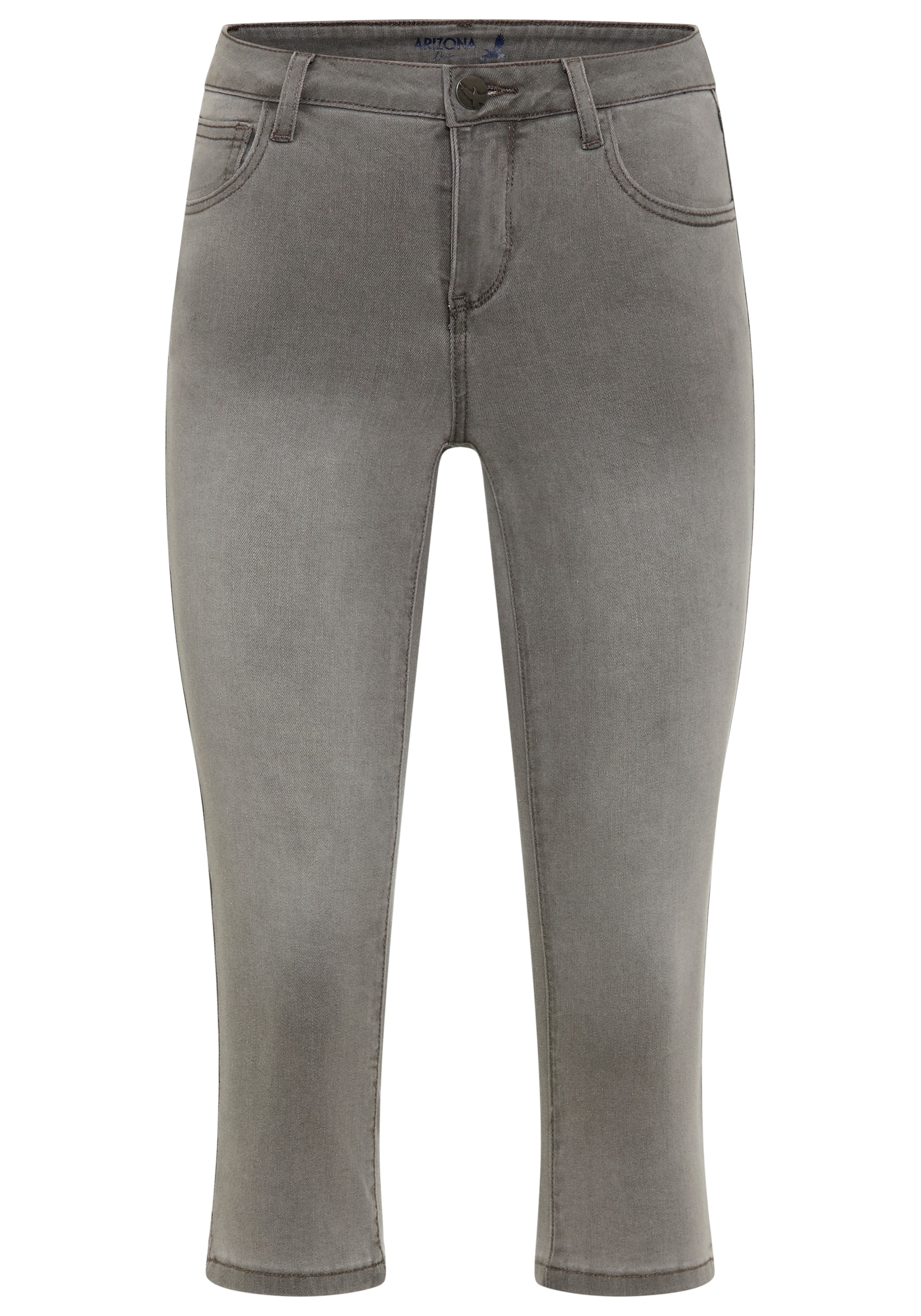 Arizona Caprijeans »Ultra-Stretch«, extra-enger Schnitt, modischer Beinabschluss mit Schlitz