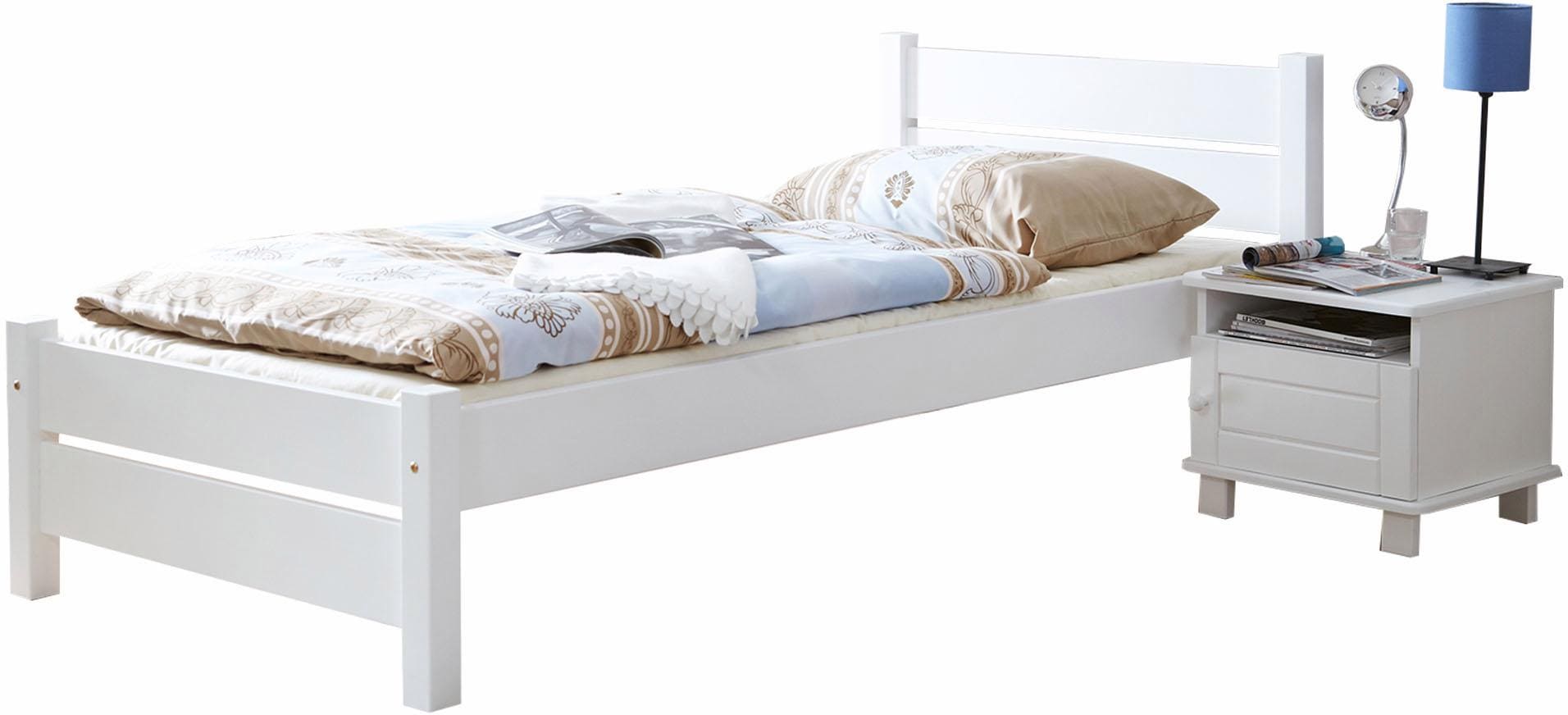 Ticaa Massivholzbett »Bora« ideal fürs Kinder- und Jugendzimmer, inklusive Rollrost