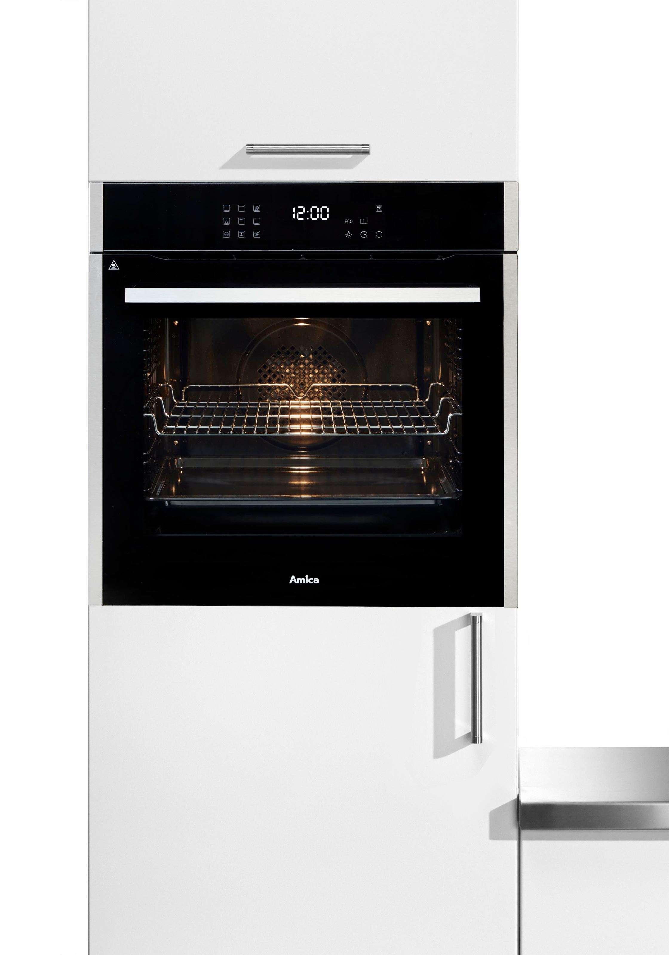 Amica Einbaubackofen  »EBPX 946 700 E«, mit Teleskopauszug nachrüstbar, Steam Clean, Pyrolyse-Selbstreinigung, XXL-Garraum