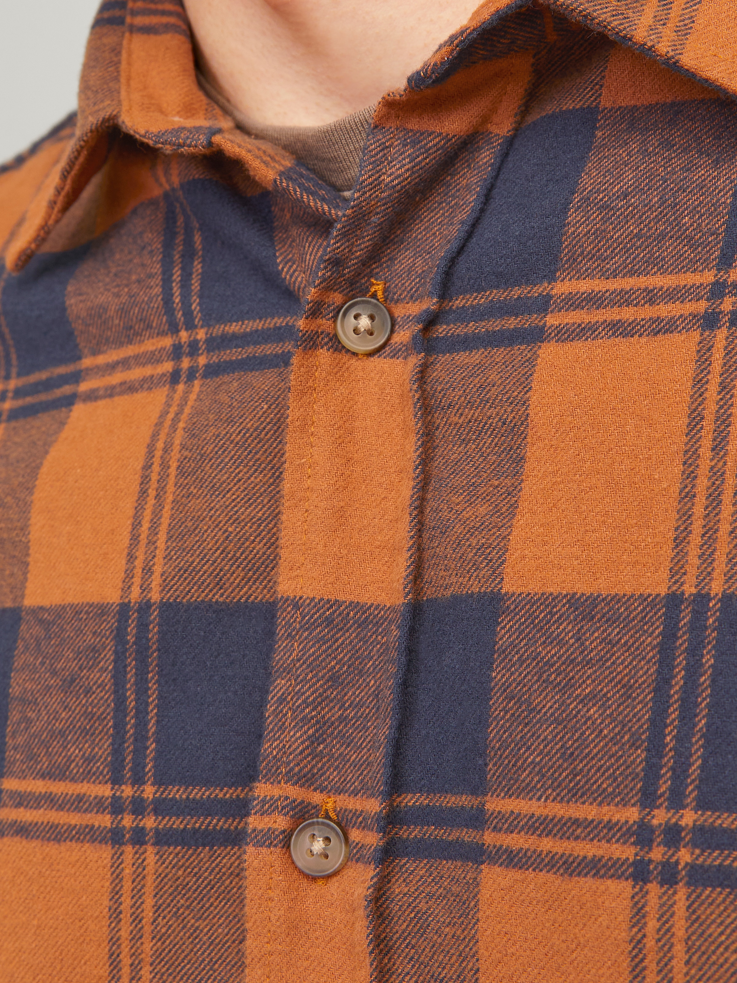 Jack & Jones Langarmhemd »JJJOSHUA FALL BUFFALO SHIRT LS«