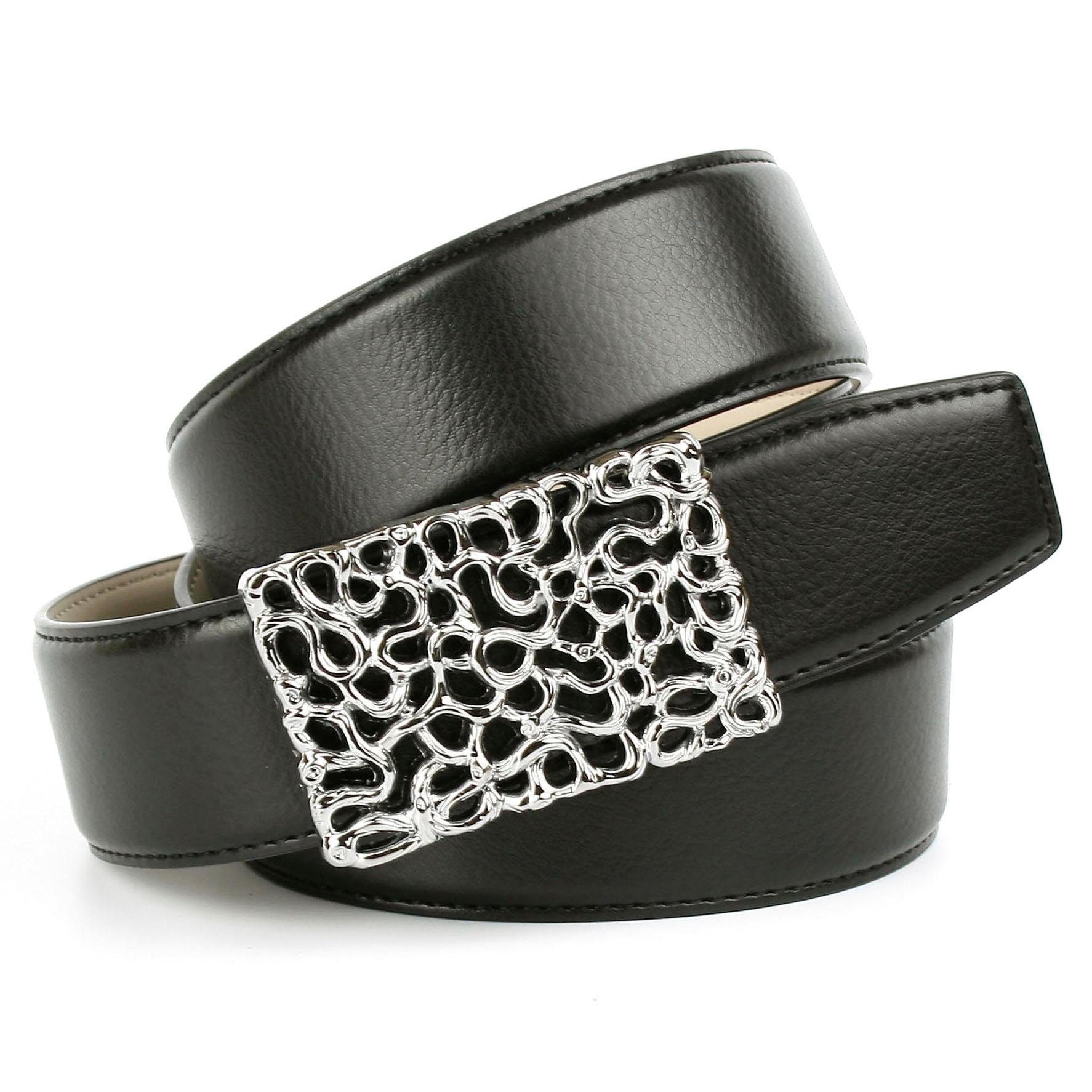 Anthoni Crown Ledergürtel, mit filigraner silberfarbener Schließe bestellen  im OTTO Online Shop