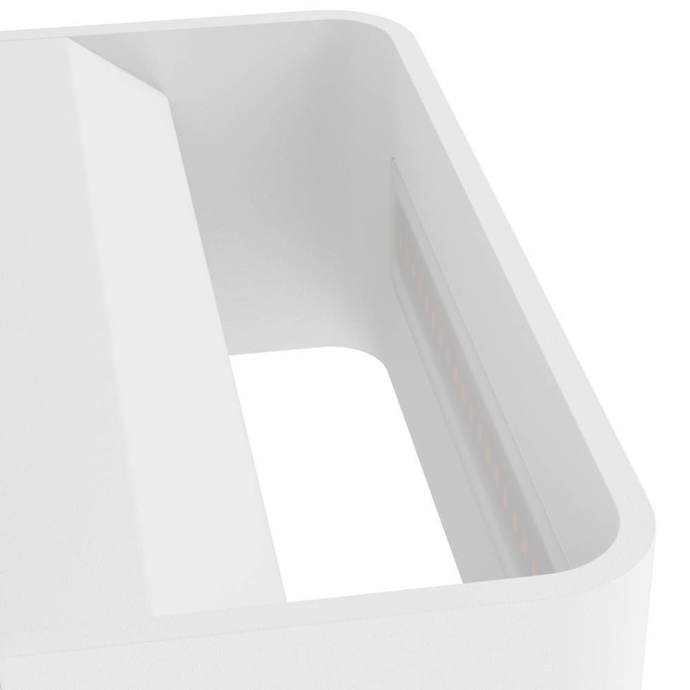 EGLO Wandleuchte »SANIA 4 Wandlampe, Wandstrahler, Flurlampe, weiß, LED, modern«, 1 flammig, Leuchtmittel LED-Board | LED fest integriert, Wohnzimmer, Esszimmer, Flur, minimalistisch, indirektes Licht, 20x8cm