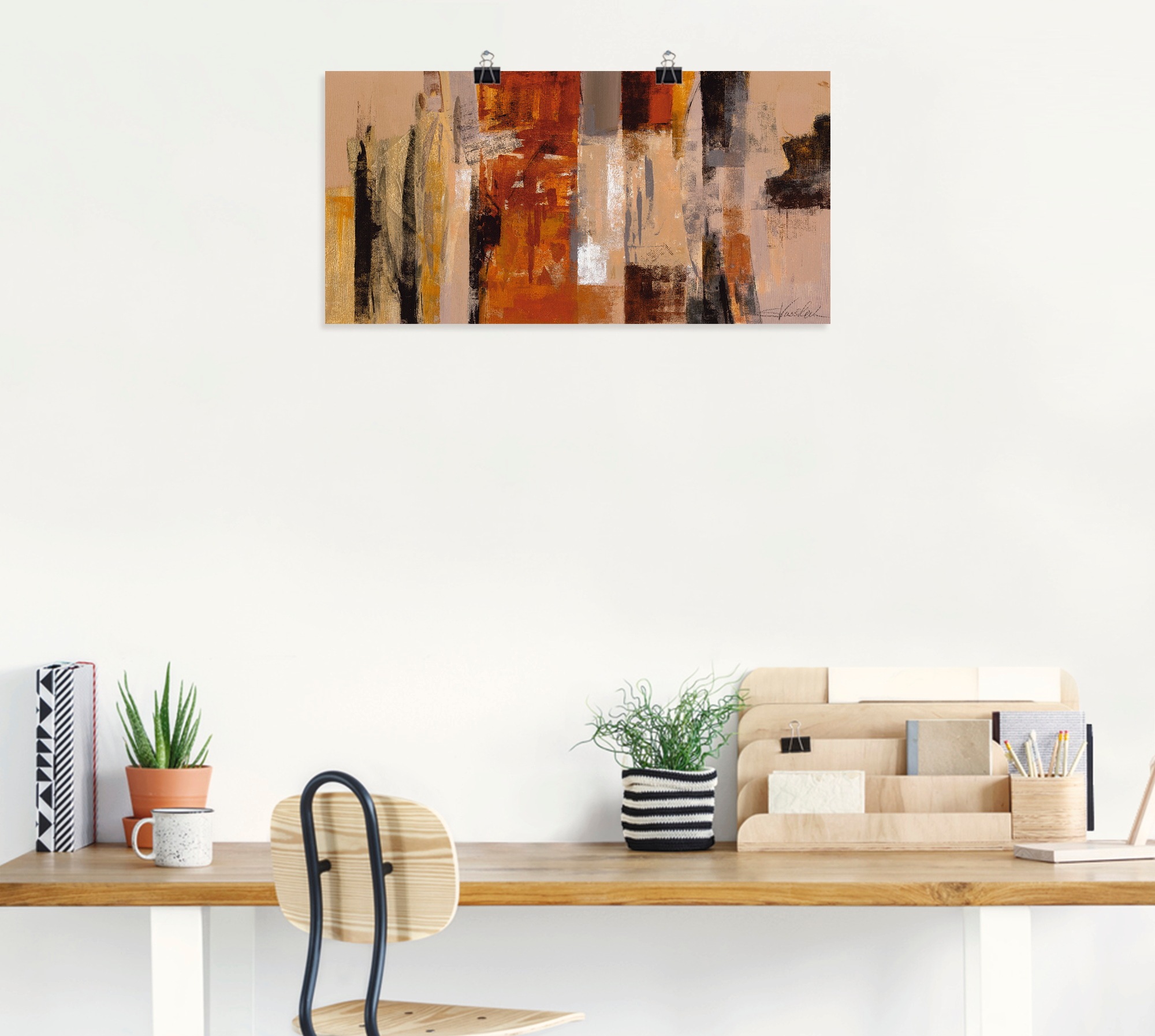 Artland Wandbild »Stadt-Morgen« Gegenstandslos 1 Stk. tlg. als Leinwandbild, Poster in verschied. Größen