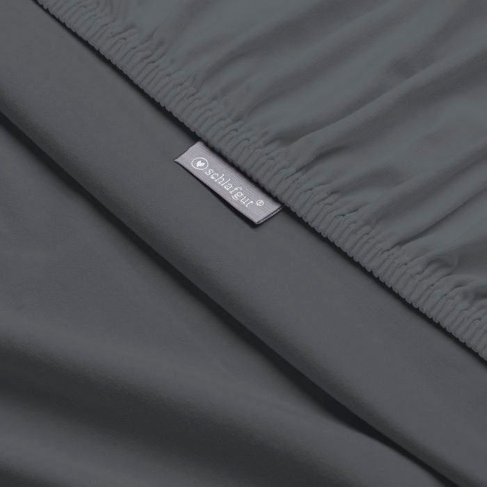 Schlafgut Spannbettlaken »Mako-Jersey aus 100% Baumwolle, Bettlaken«, für Matratzen bis 20 cm Höhe, in 90x200, 140x200 oder 180x200 cm
