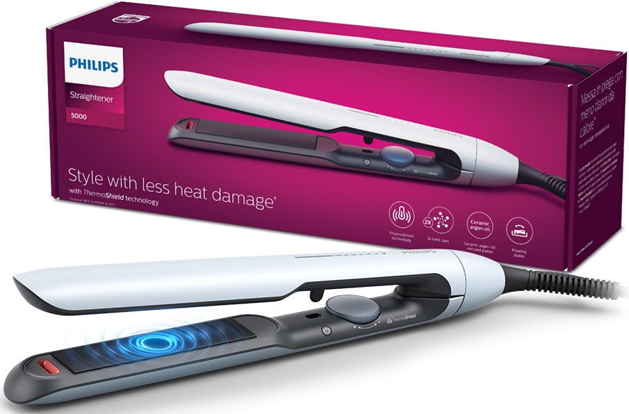 Philips Glätteisen »Series 5000 BHS520/00«, Keramik-Beschichtung, mit ThermoShield-Technologie, Ionisierungsfunktion, 12 Einstellungen
