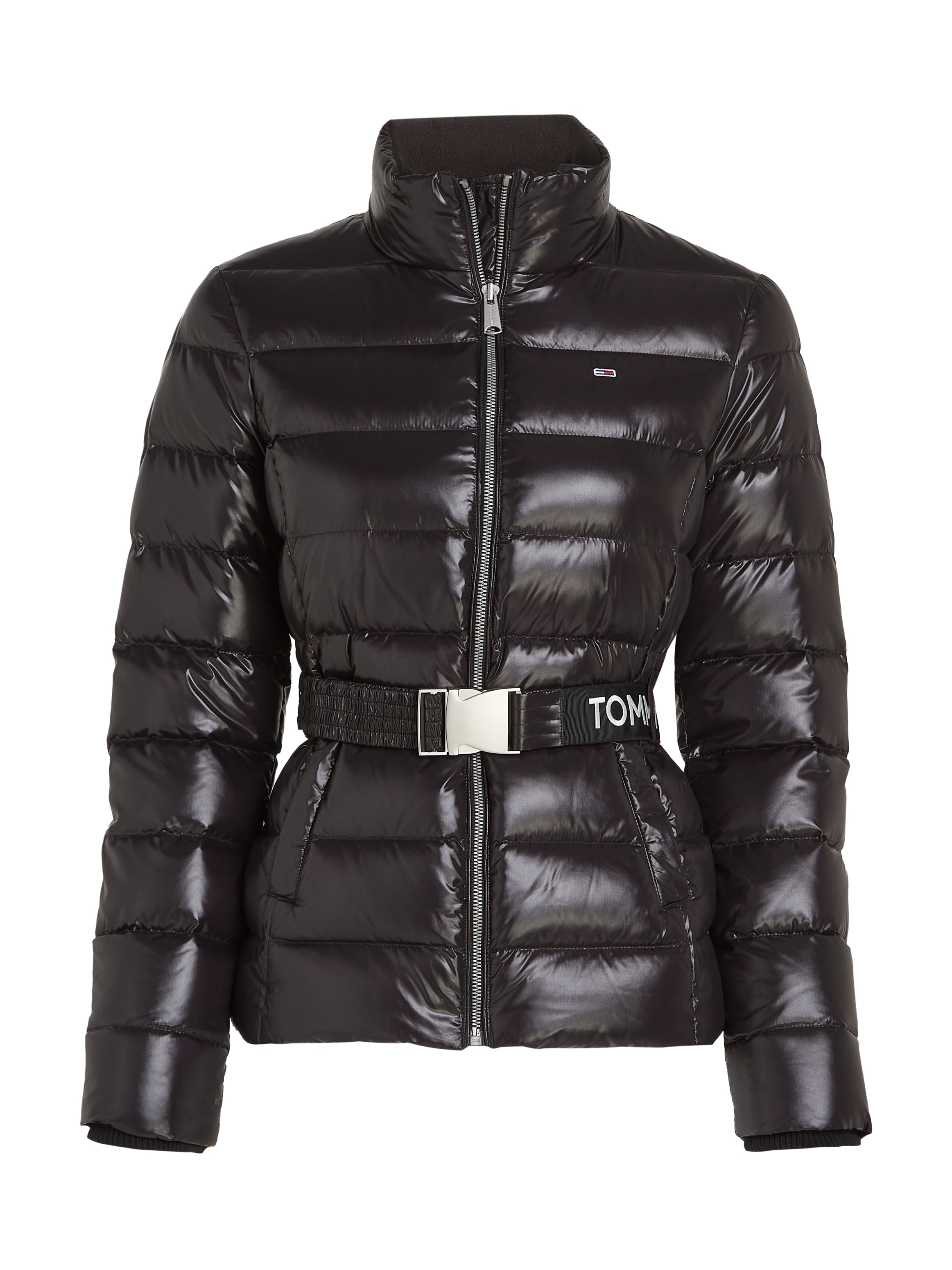 Tommy Jeans Steppjacke »TJW BRANDED BELT DOWN JACKET«, in glänzender Optik