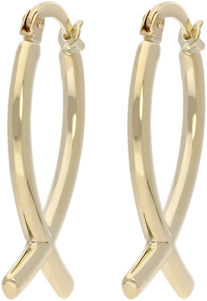 Firetti Paar Creolen »Schmuck Geschenk Gold 375 Ohrschmuck Ohrringe Fischform«