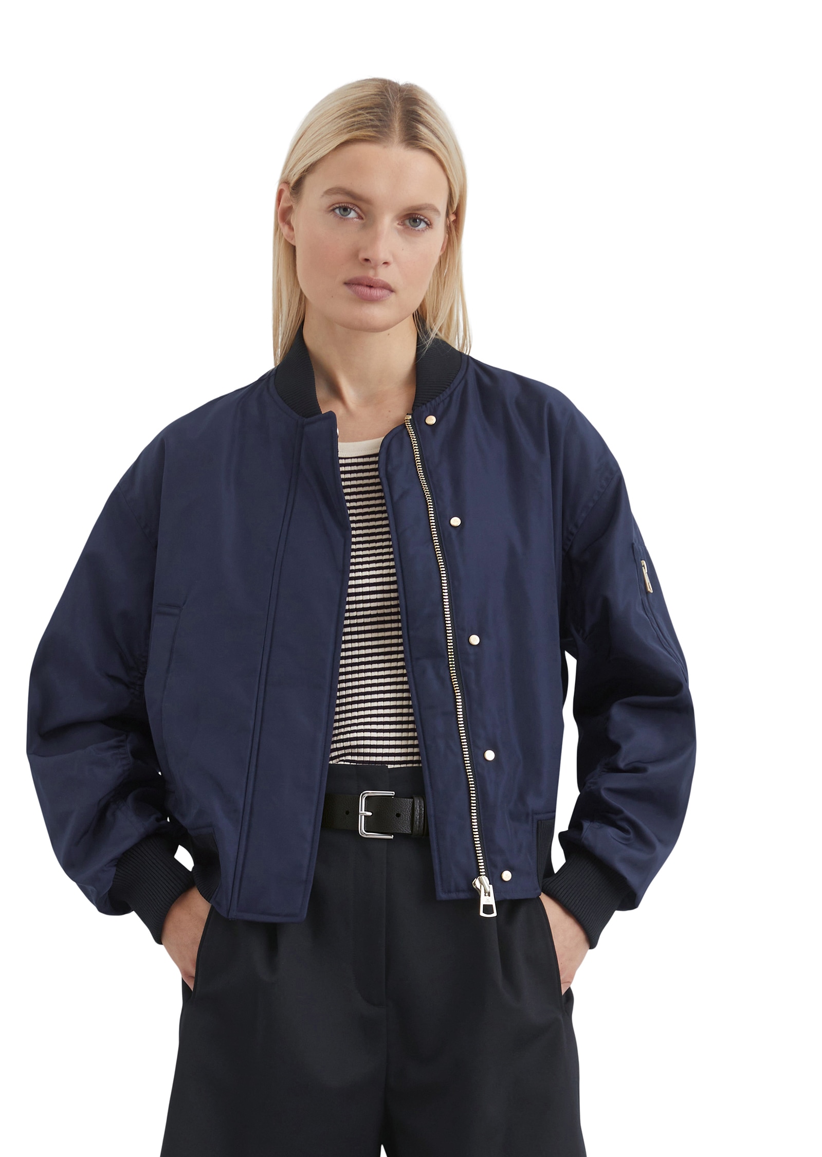 Marc O'Polo Blouson, mit mattem Glanz und feiner Struktur