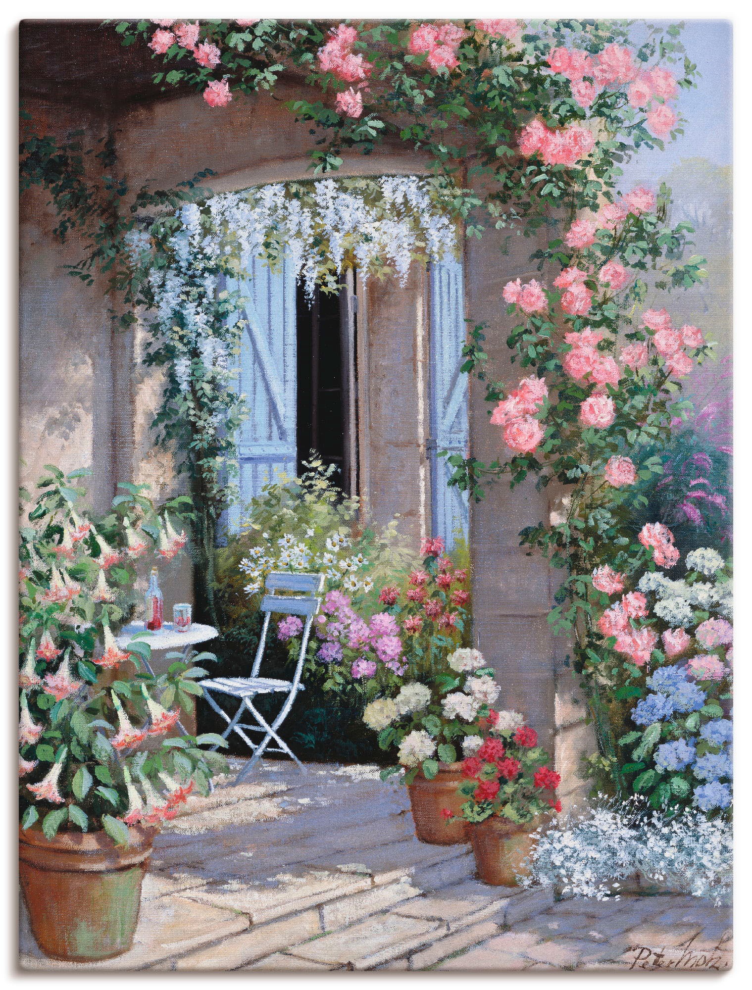 Artland Wandbild »Blumenangebot«, Garten, (1 St.), in vielen Größen & Produktarten -Leinwandbild, Poster, Wandaufkleber / Wandtattoo auch für Badezimmer geeignet