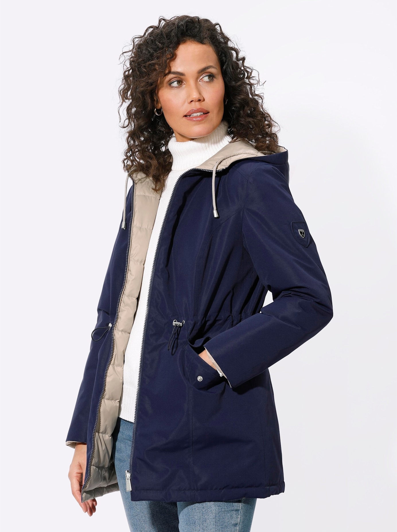 Casual Looks Wendejacke, mit Kapuze