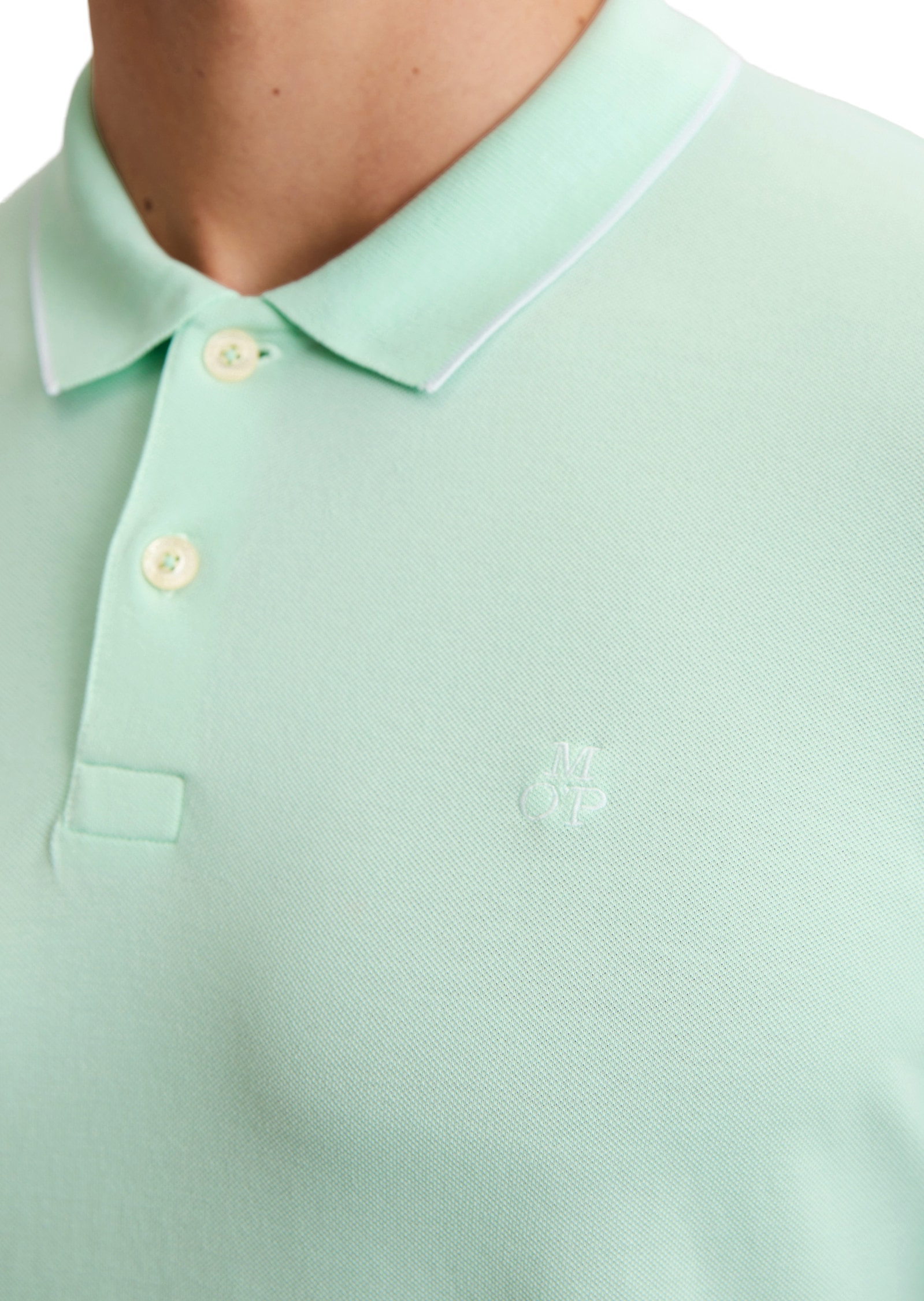 Marc O'Polo Poloshirt, aus Piqué, regular fit, kontrastfarbene Details