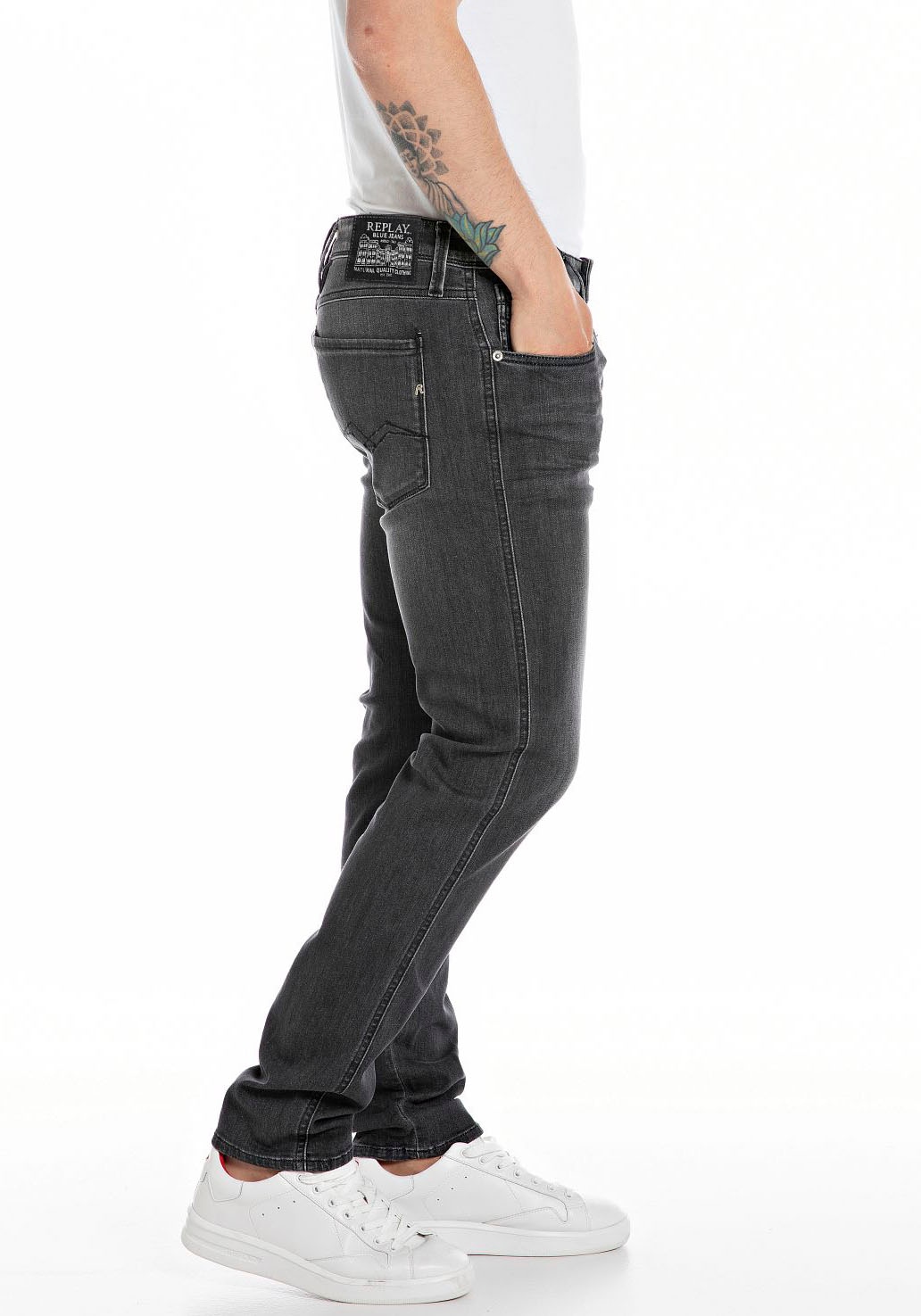 Replay Slim-fit-Jeans »ANBASS HYPERFLEX BIO«