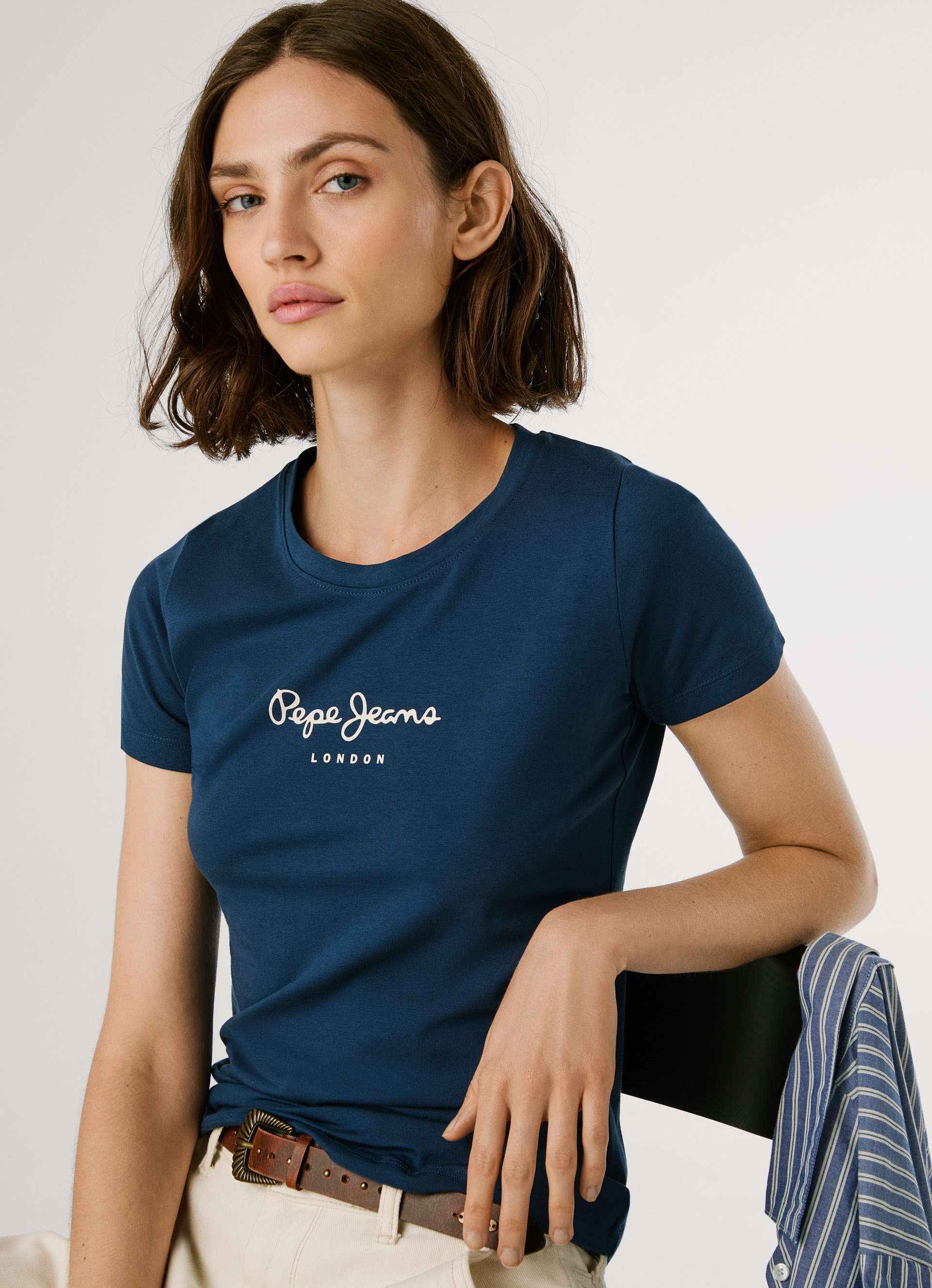 Pepe Jeans T-Shirt »NEW VIRGINIA« mit Logo-Print