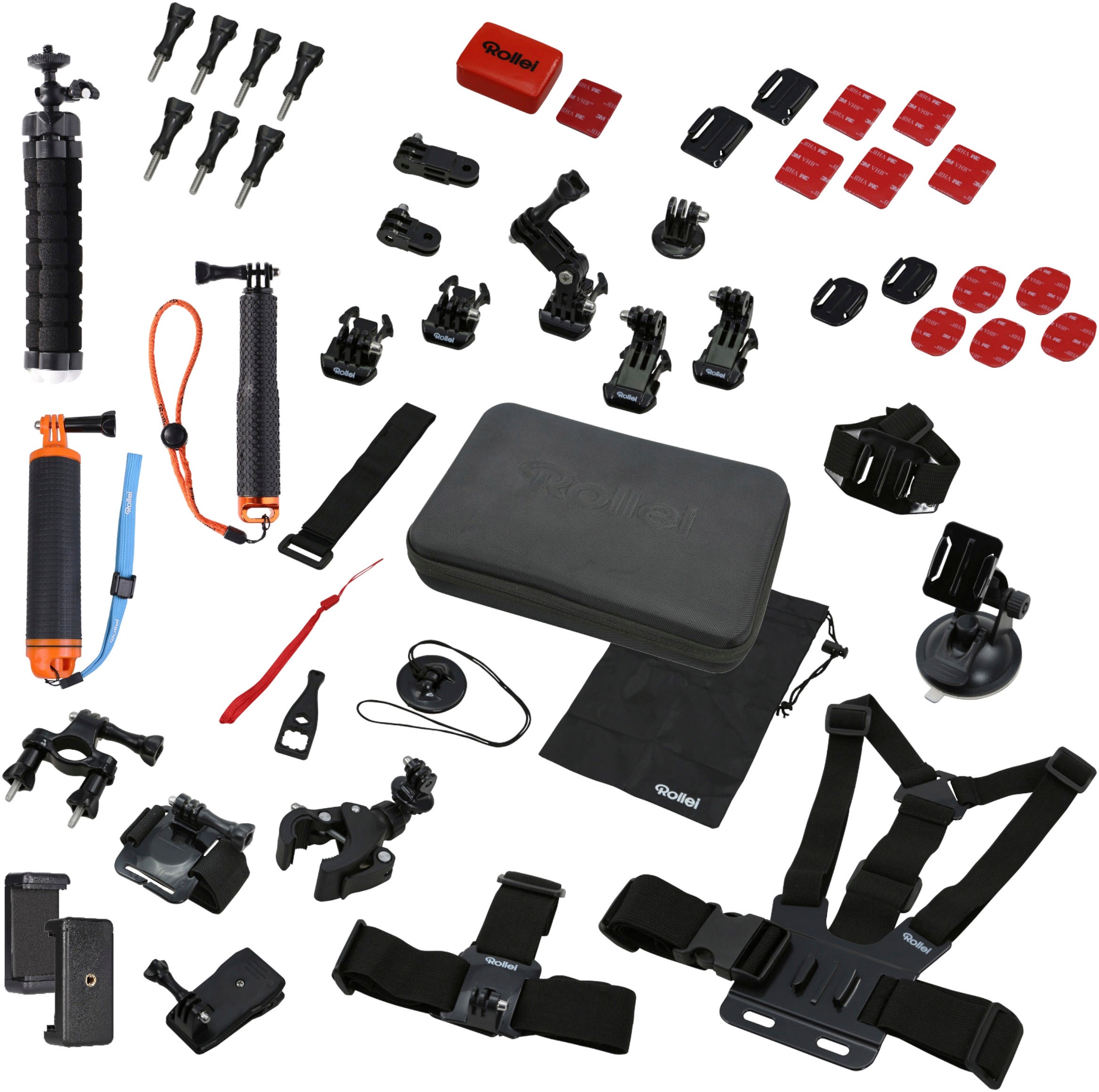 Rollei Action Cam-Halterung »Action Cam Zubehör Set Sport XL«