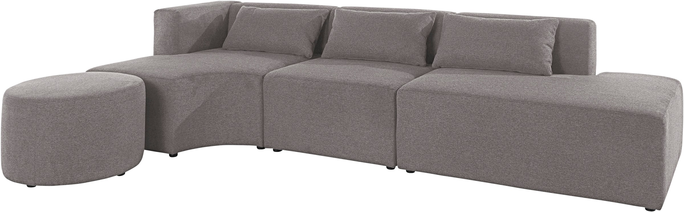 Leonique Ecksofa »Alexane L-Form«, zusammengesetzt aus Modulen, in vielen Bezugsqualitäten und Farben