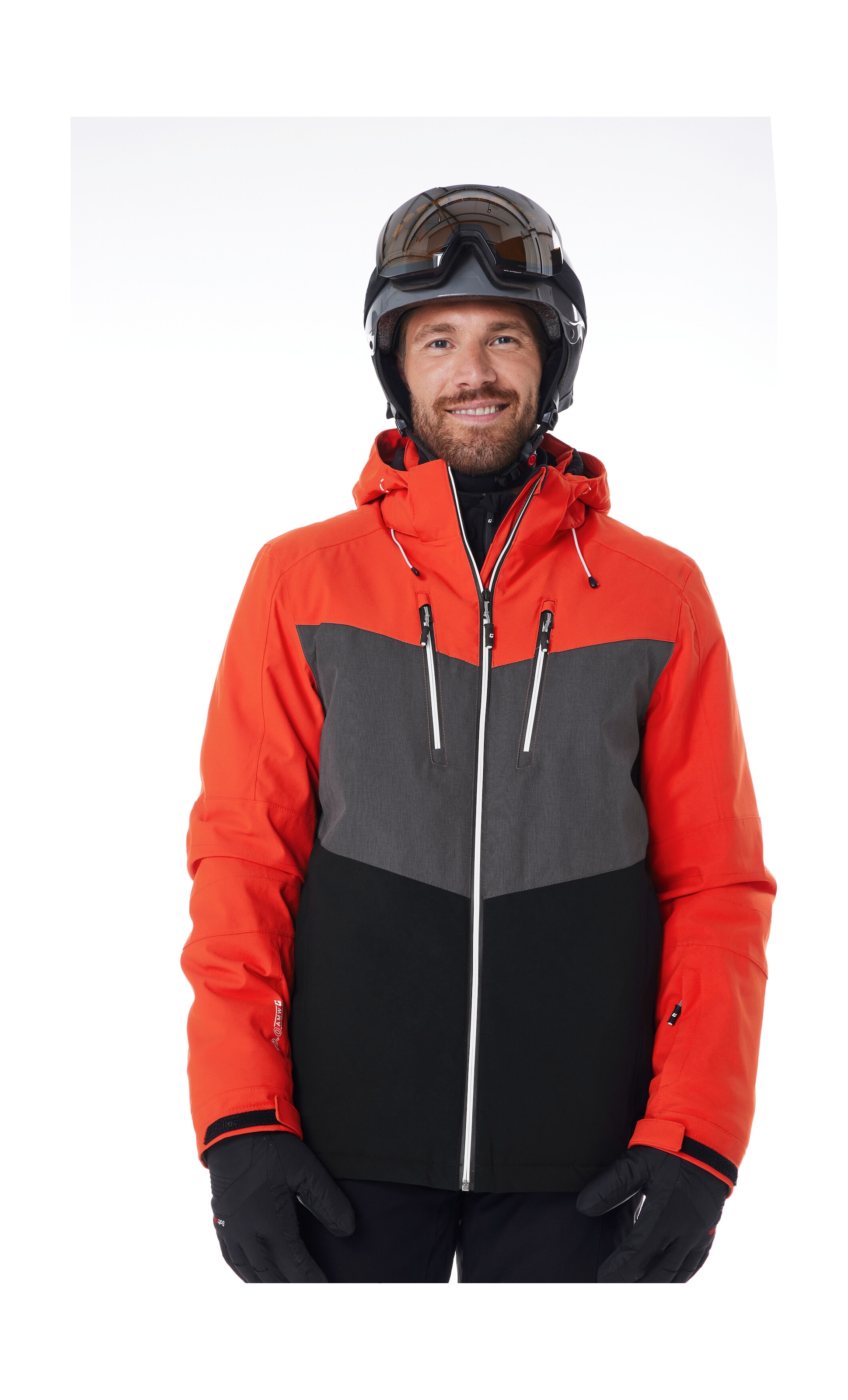 Killtec Skijacke »KSW 45 MN SKI JCKT« Trendige, wasserdichte Skijacke mit abnehmbarer Kapuze und Schneefang