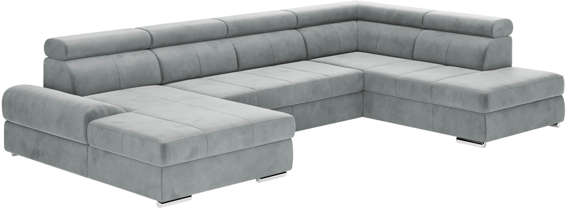 sit&more Wohnlandschaft »U-Form«, mit verstellbaren Kopfteilen, wahlweise mit Bettfunktion