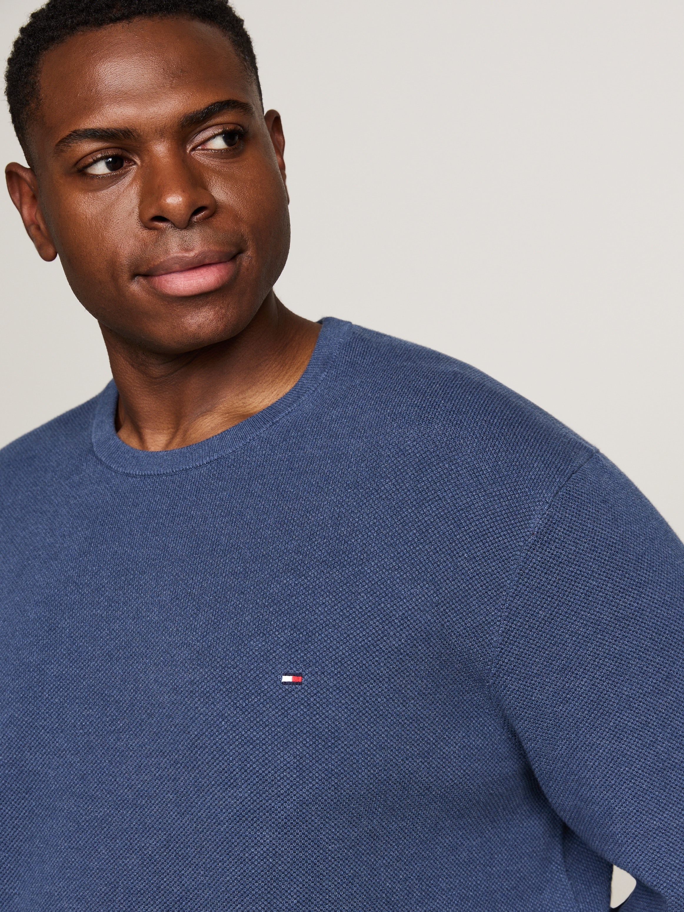 Tommy Hilfiger Big & Tall Rundhalspullover »BT-ESSENTIAL STRUCTURE CREW NECK«, Große Größen