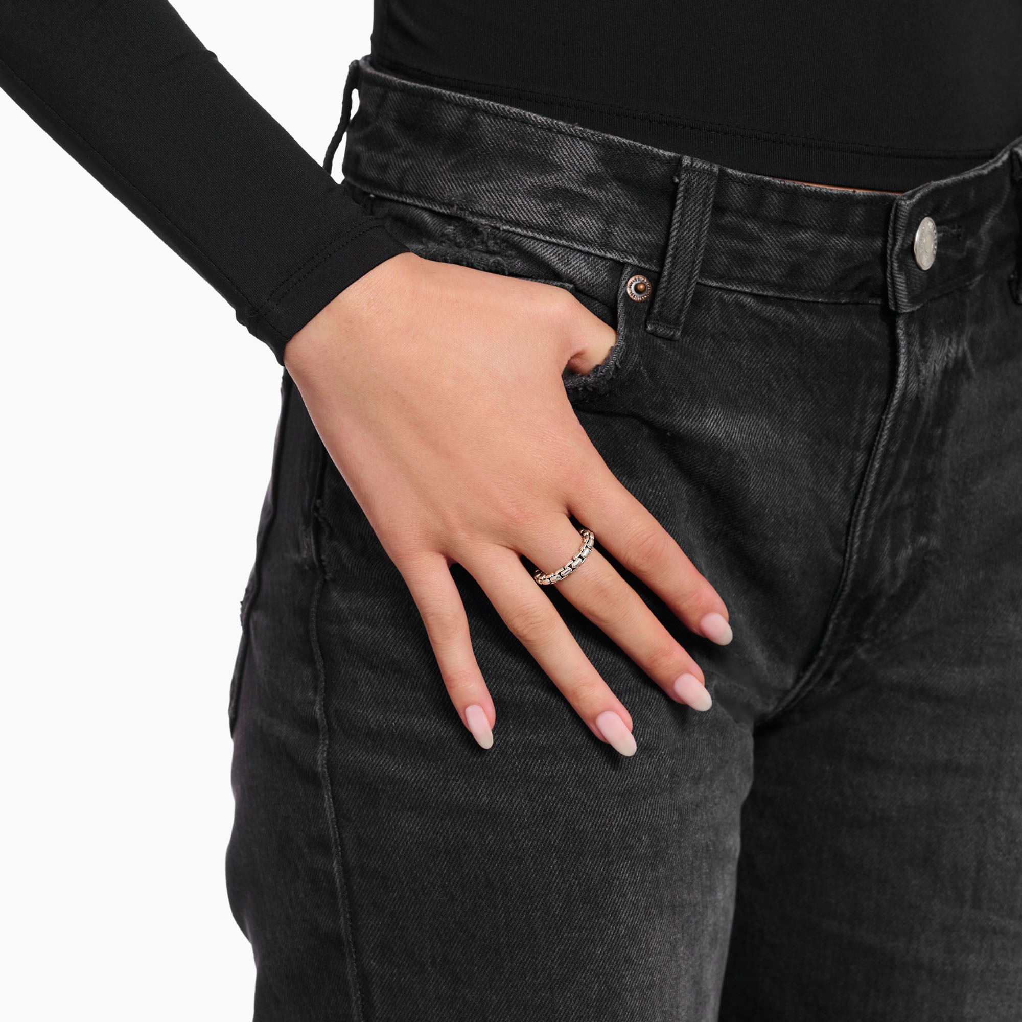 THOMAS SABO Fingerring »Box Chain-Ring, TR2502-413-39-54-68, TR2502-637-21-54-68«