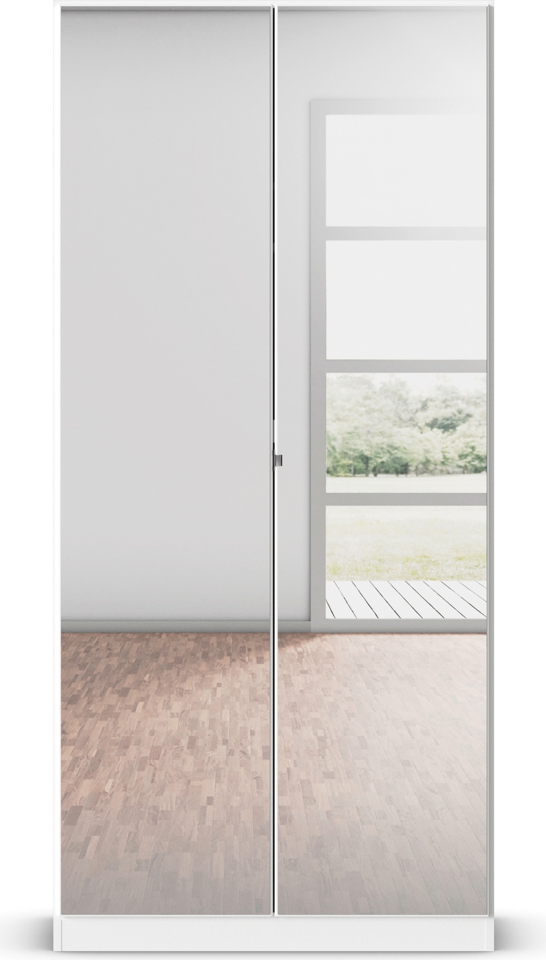 rauch Drehtürenschrank »Reflect«, mit Spiegelfront, inkl. praktischer Inneneinteilung