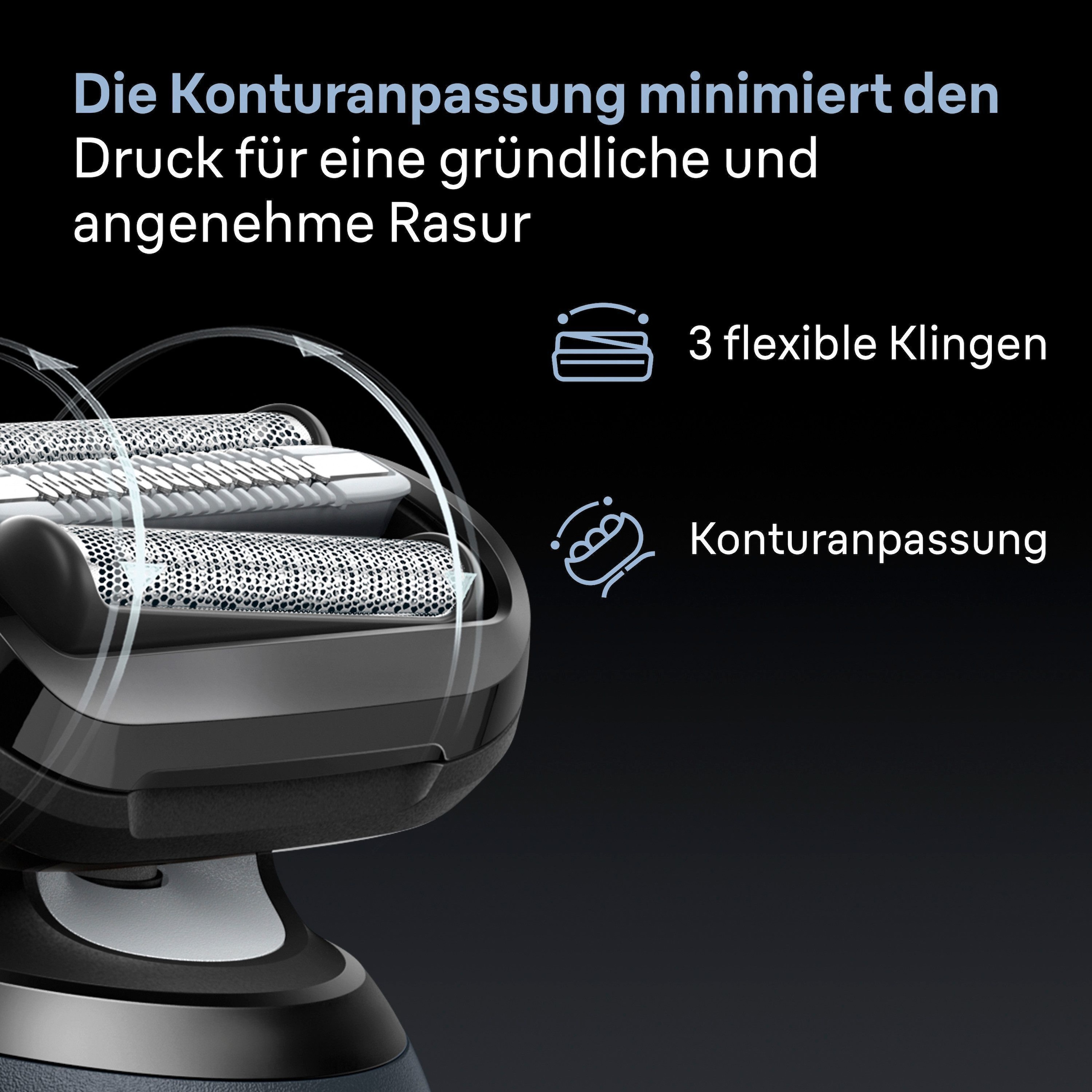 Braun Ersatzscherkopf »Series 6 64B«, Kompatibel mit Braun Series 6 Rasierern der Generation 60, 61 und 62