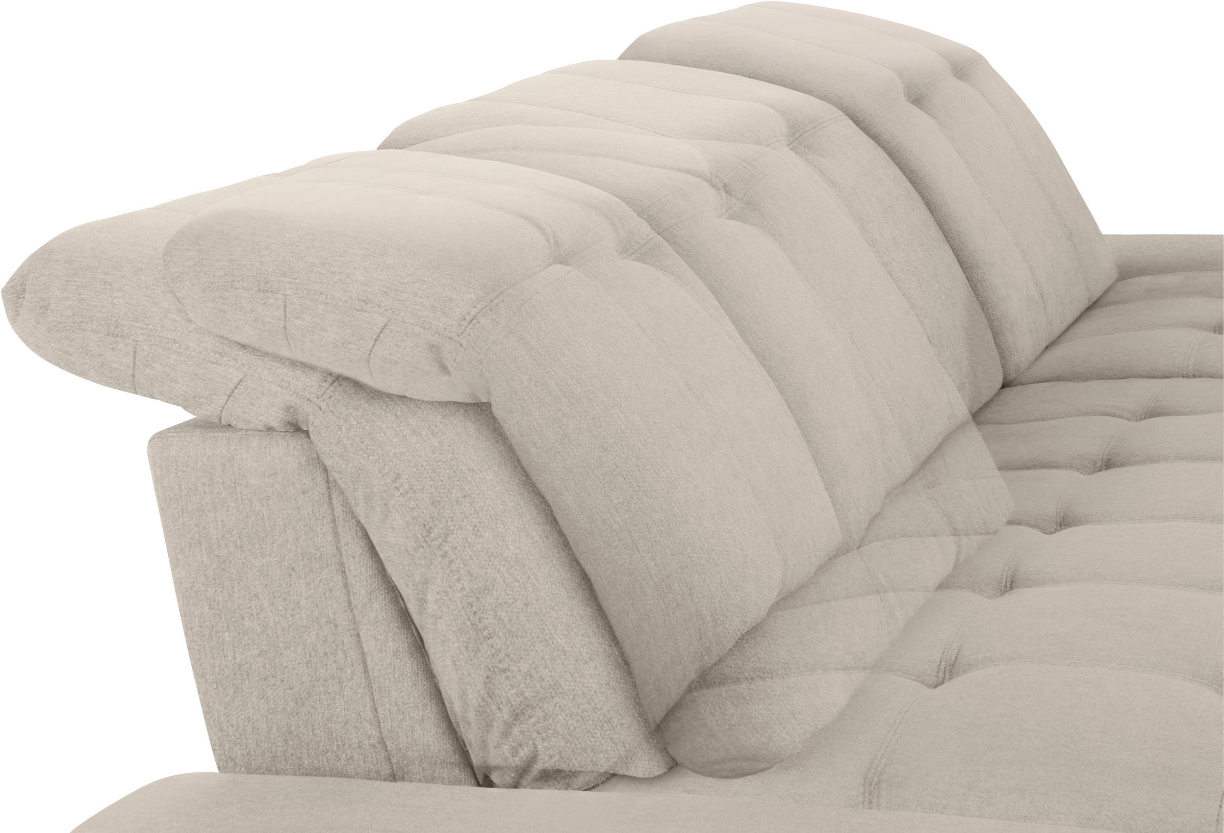 COTTA Ecksofa »Holiday L-Form mit Sitztiefen-, Armteil- und Kopfteilverstellung«, wahlweise mit Bettfunktion & Bettkasten
