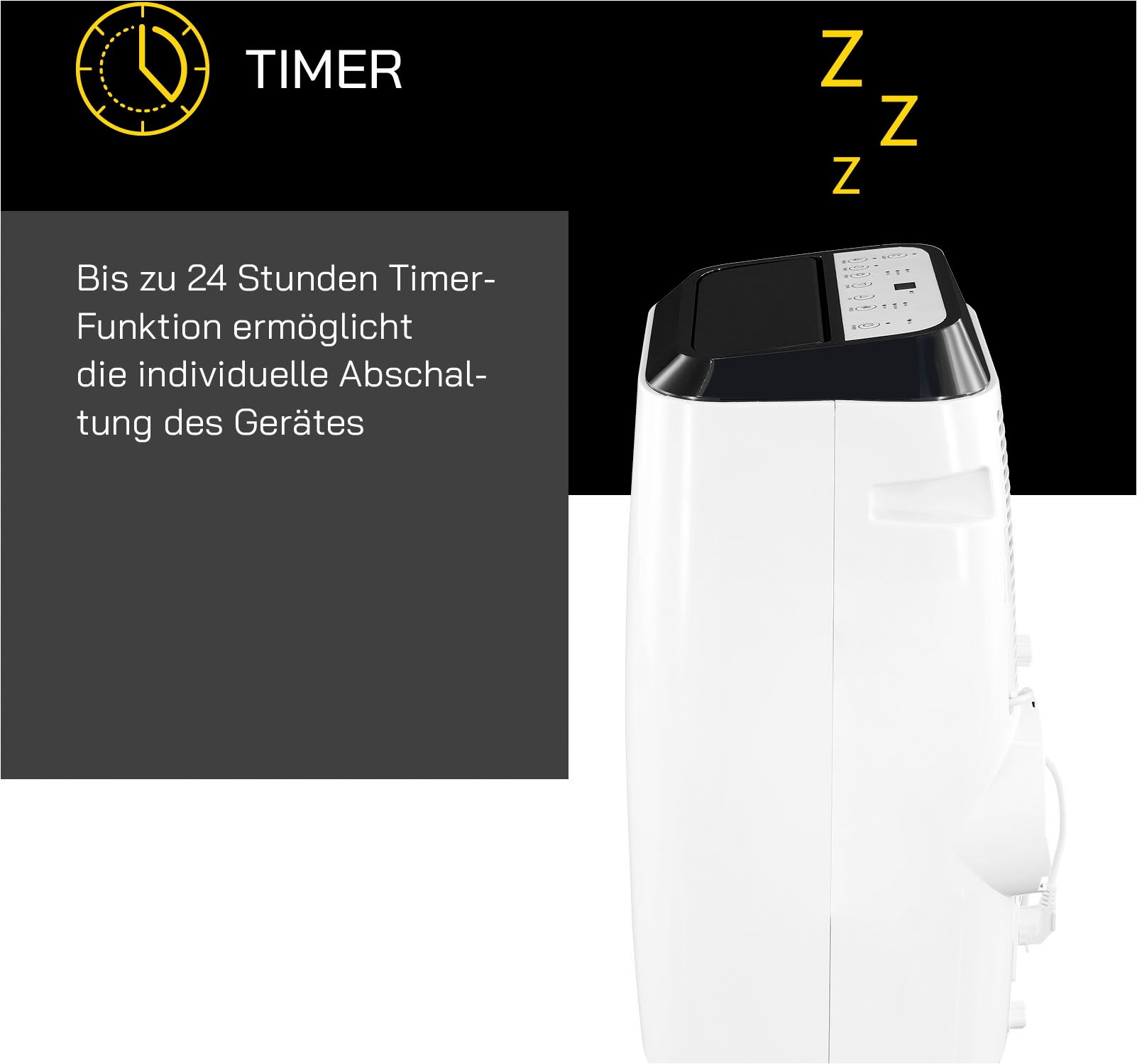 Gutfels 3-in-1-Klimagerät »CM 81456 we«, Luftkühlung - Entfeuchtung - Ventilation, geeignet für 45 m² Räume