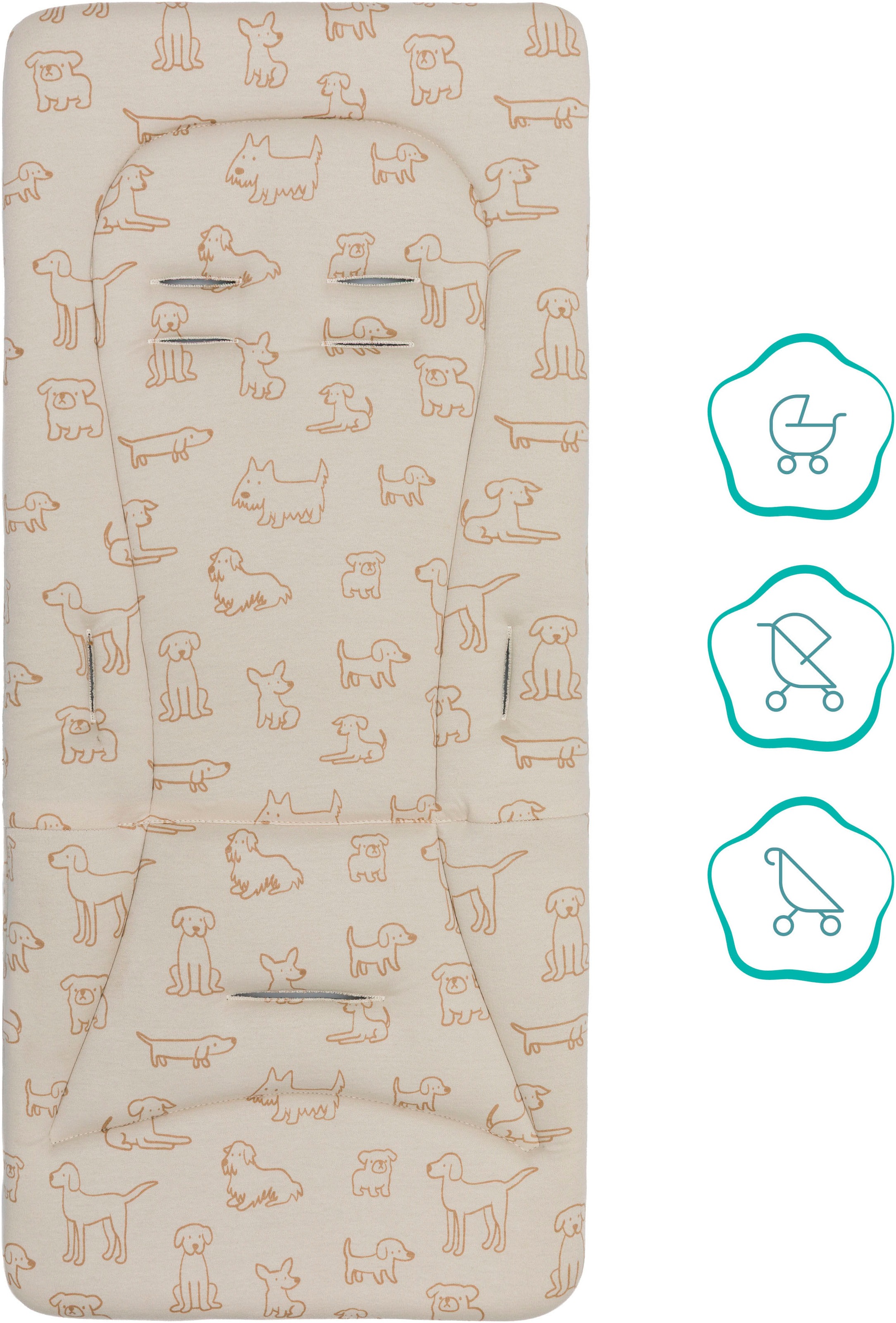 Fillikid Kinder-Sitzauflage »Wendeauflage Liner« für Buggy und Kinderwagen
