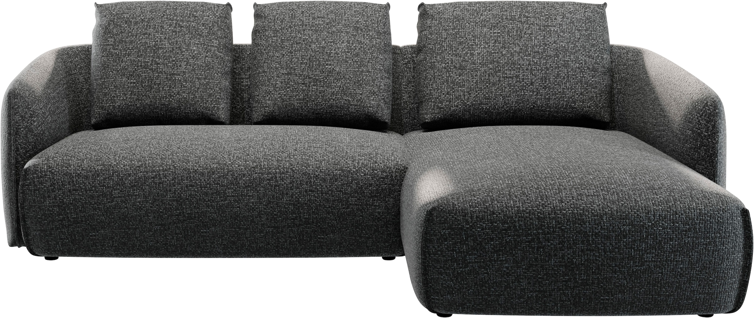 TRENDMANUFAKTUR Ecksofa »Shawn elegantes Designsofa, Breite 232cm, L-Form« bequem, organischer Form, mit hochwertigem Bezug