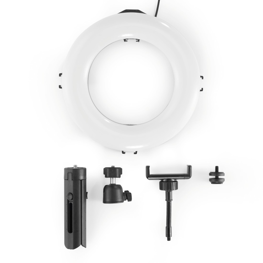 Hama Ringlicht »LED Ringleuchte mit Stativ für Handy, Webcam, Mikrofon, Videokonferenz«