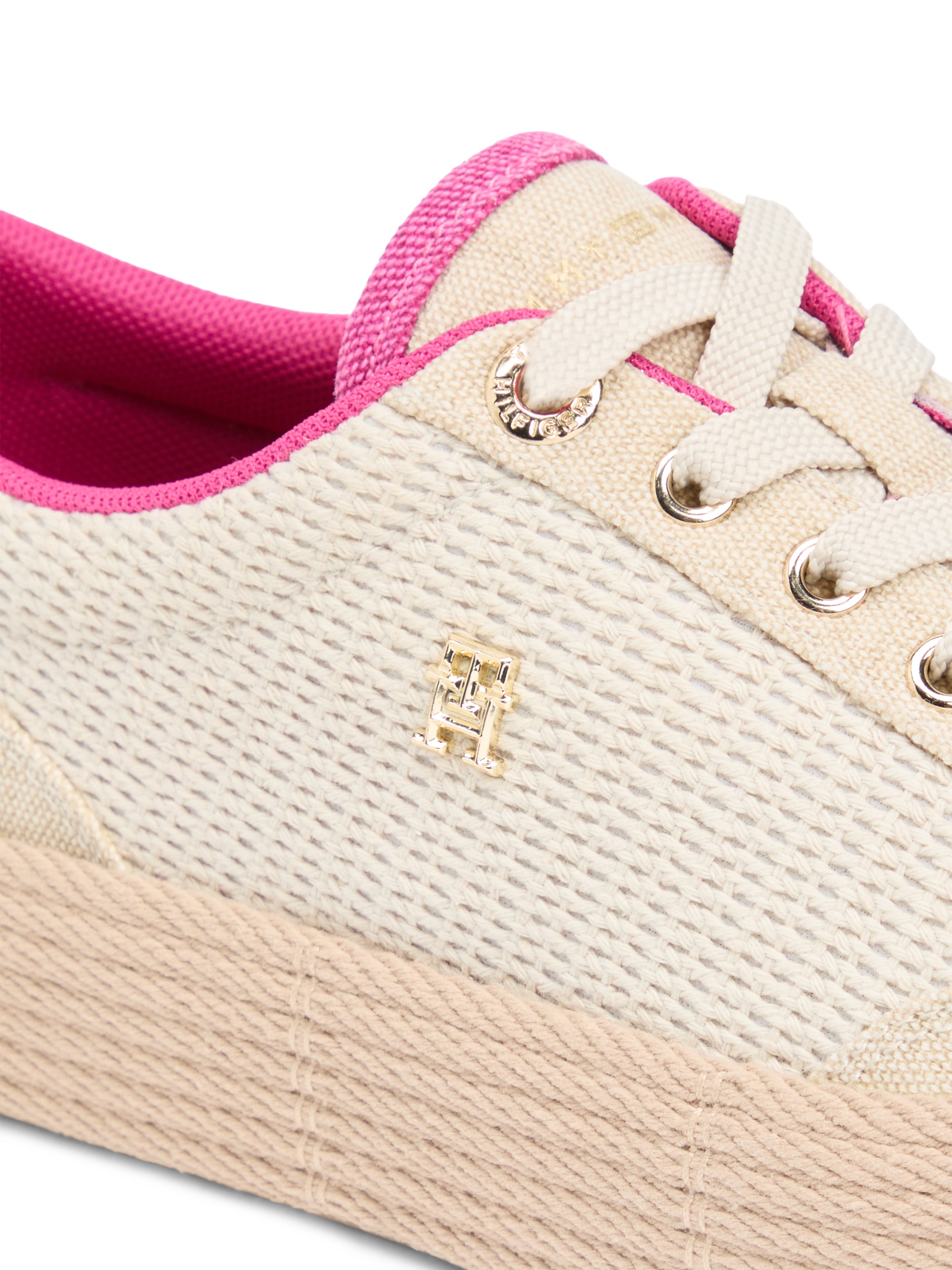 Tommy Hilfiger Plateausneaker »TH FOXING PLATFORM ROPE«  Freizeitschuh, Schnürer, Halbschuh mit TH-Schmuckelement