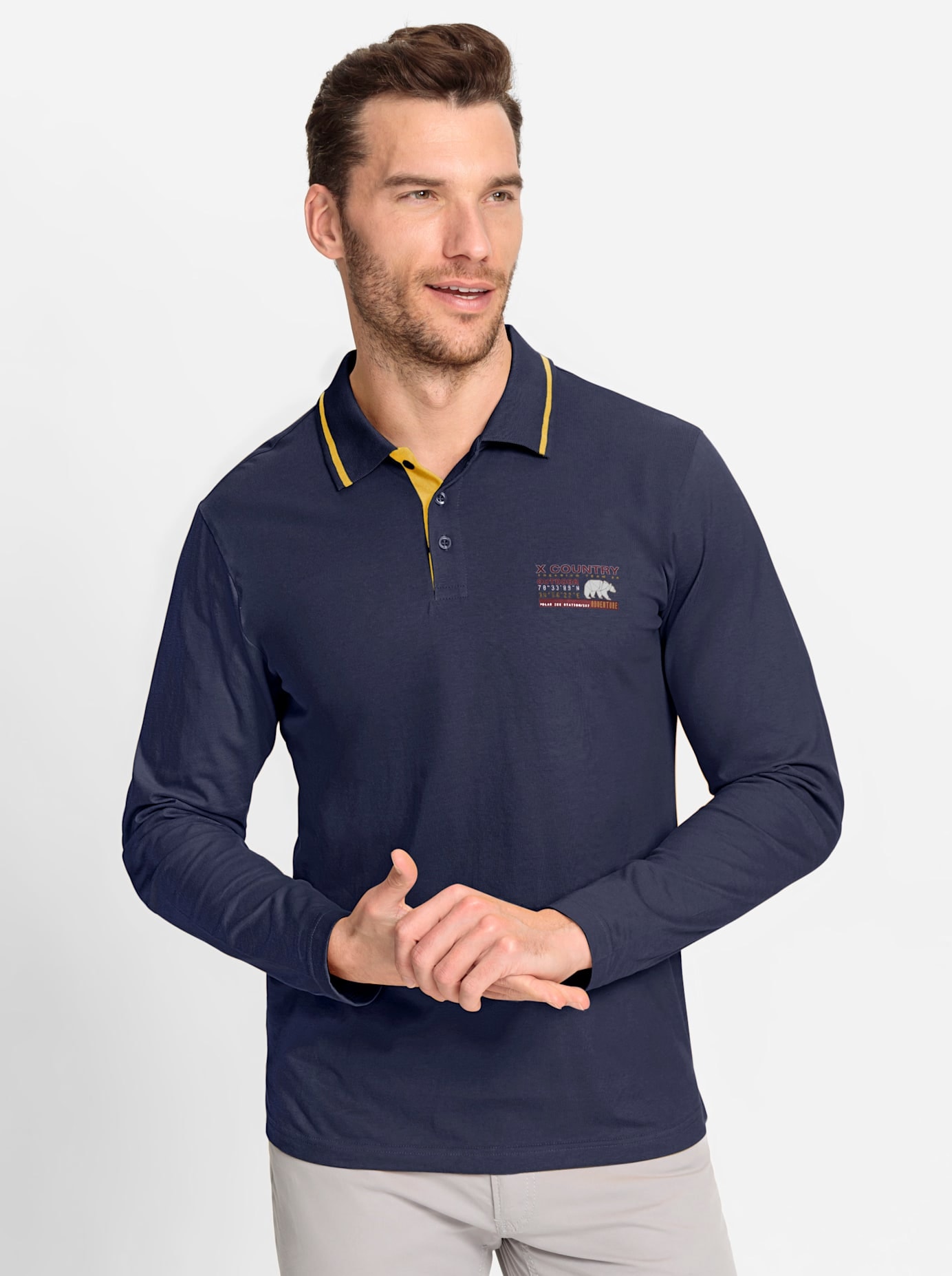Catamaran Poloshirt »Langarm-Shirt«, (1 tlg.)