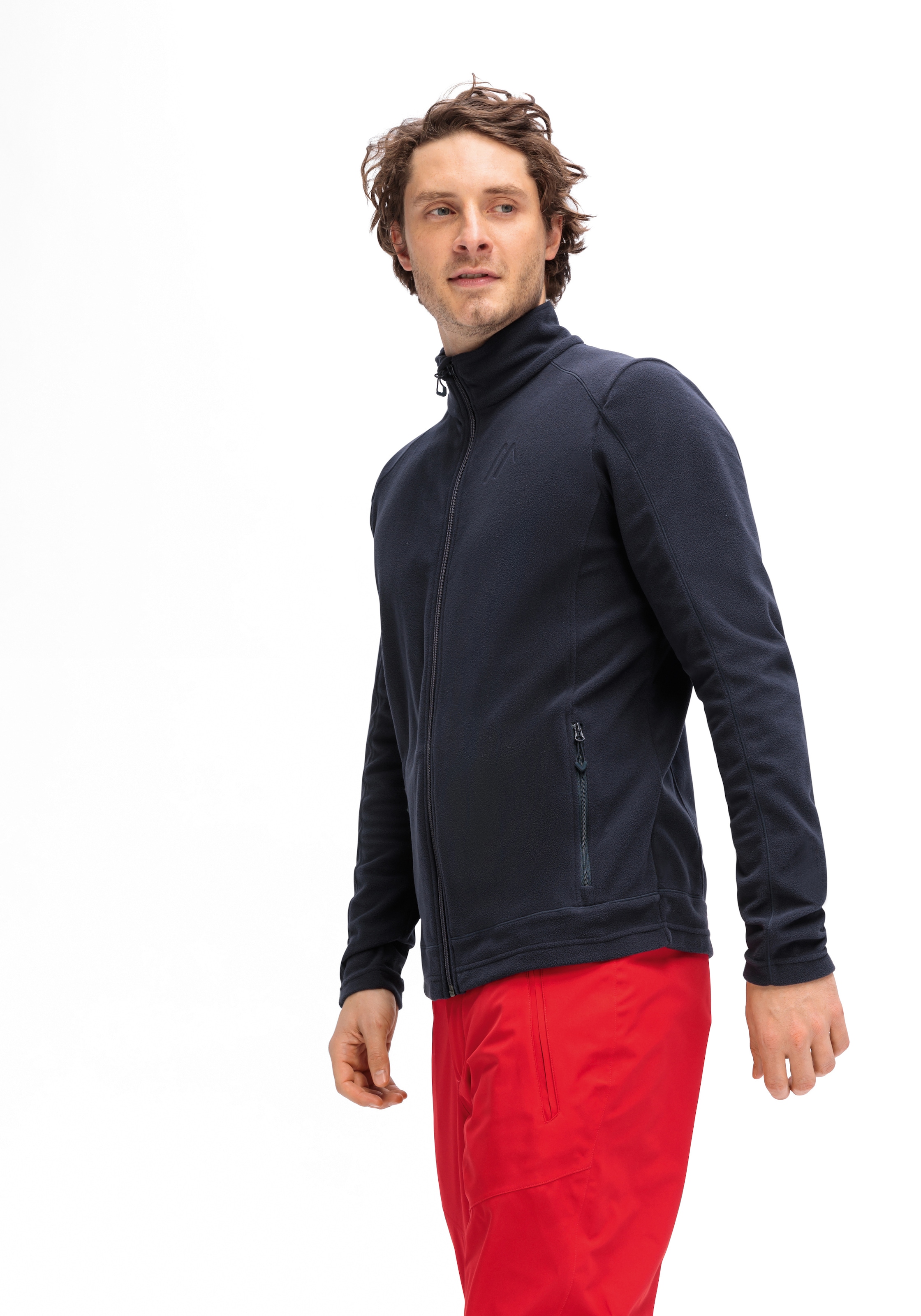 Maier Sports Fleecejacke »Dennis Jacket M« Herren Midlayer, pflegeleichtes Fleece mit 2 RV-Taschen