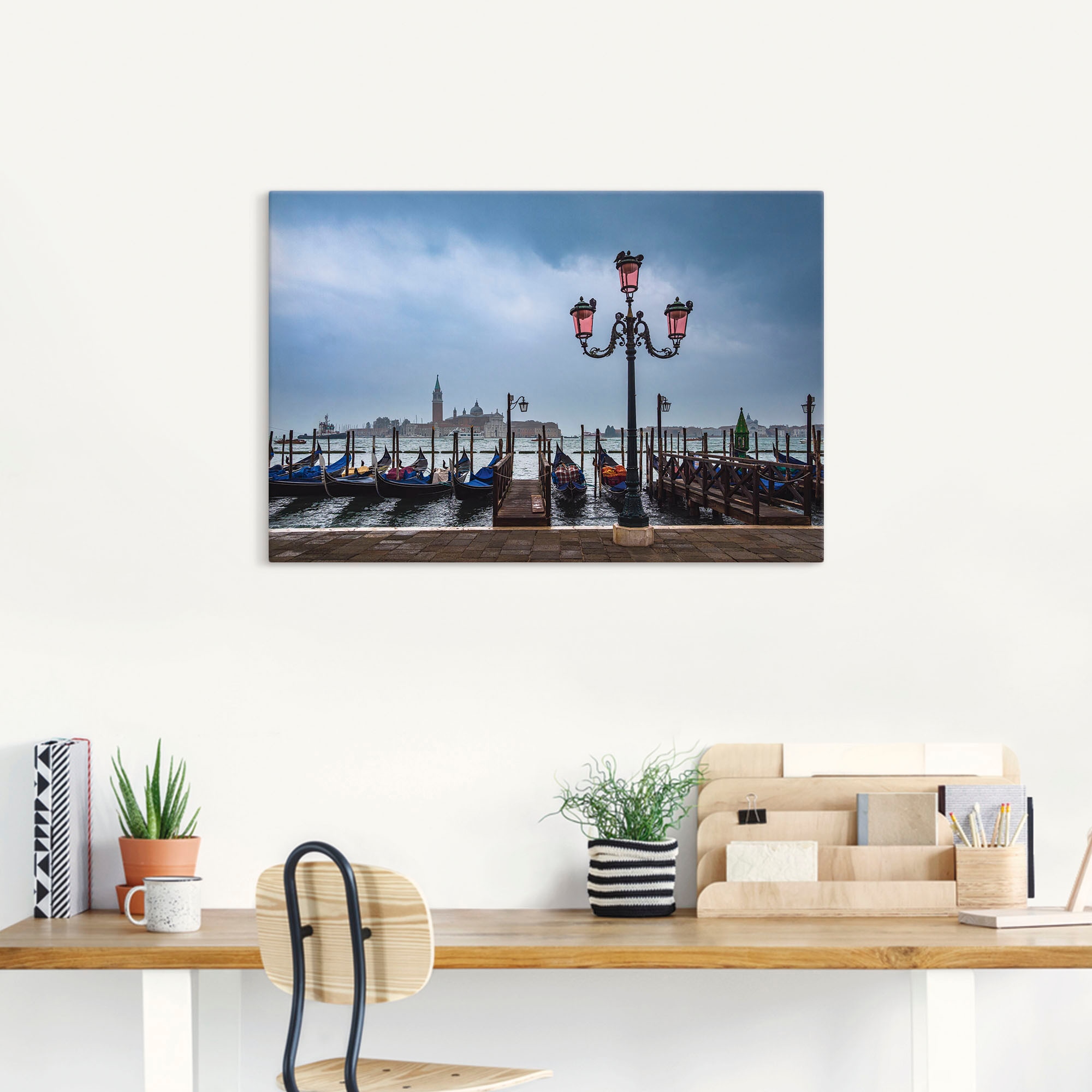 Artland Wandbild »Blick auf die Insel San Giorgio Maggiore«, Venedig, (1 St.), auf Keilrahmen gespannt
