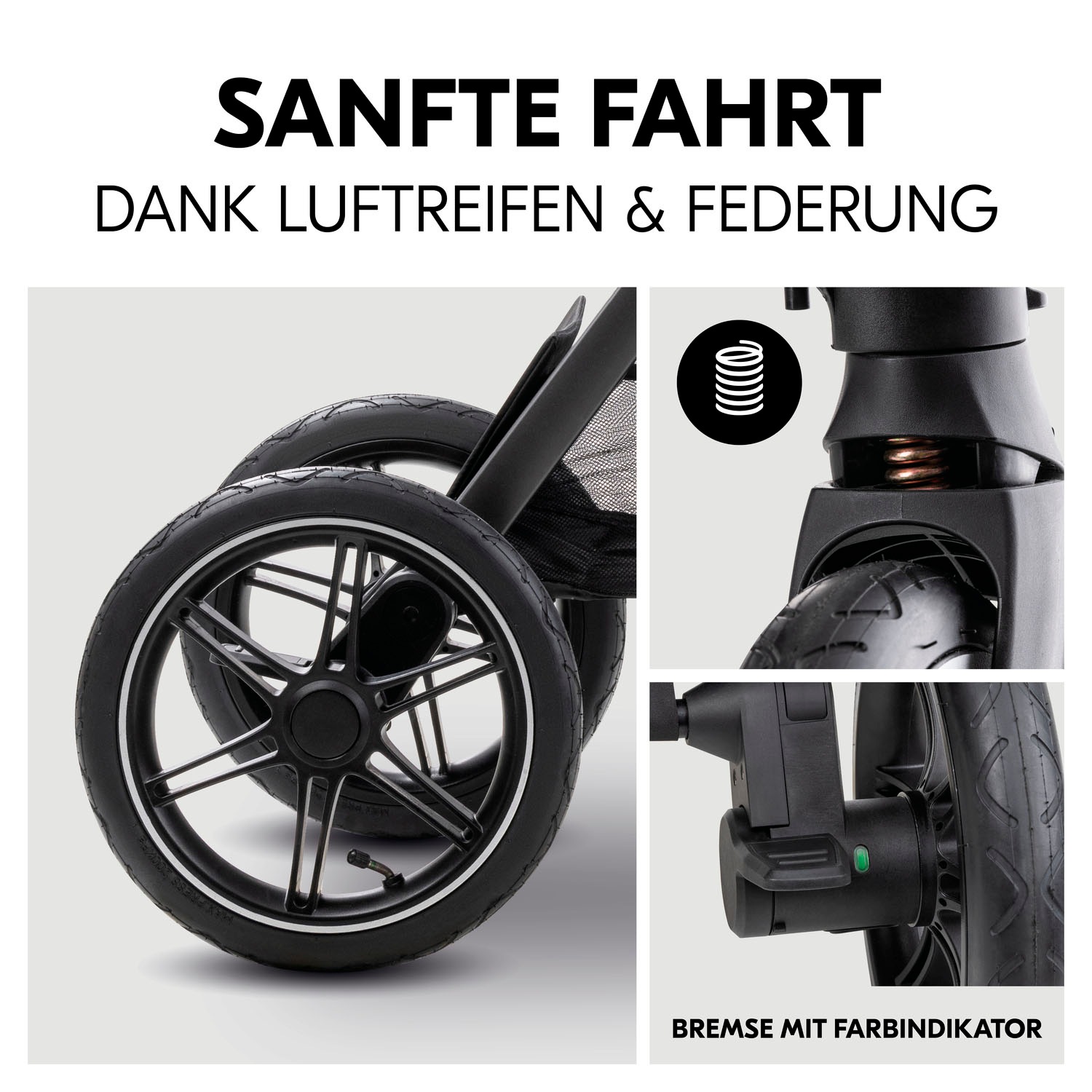 Hauck Kombi-Kinderwagen »Comfort N Care Air«, 22 kg, Belastbarkeit bis 22 kg
