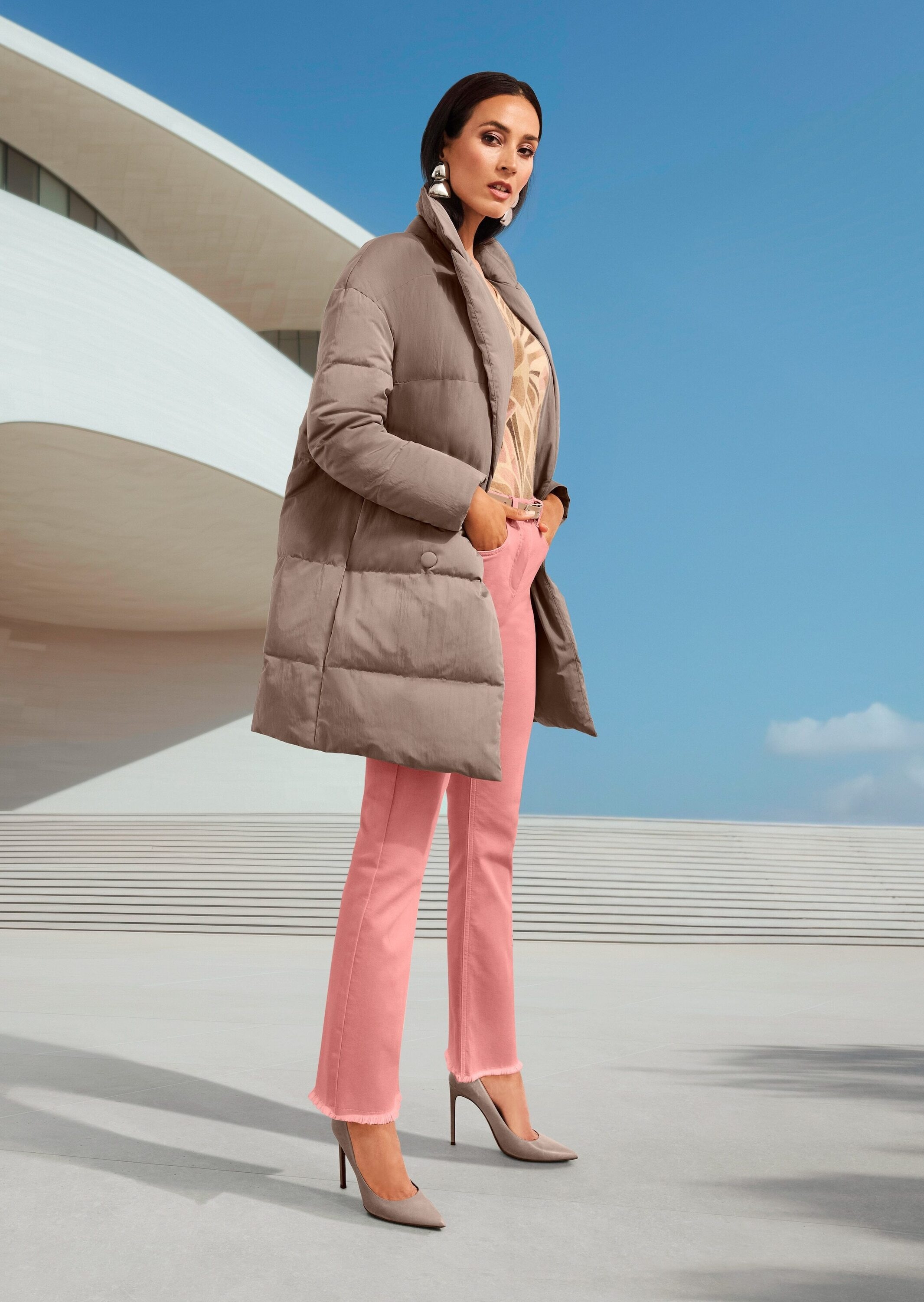 MADELEINE Kurzjacke »Parka Eleganter Wintermantel im Oversized-Look« Daunenstepp