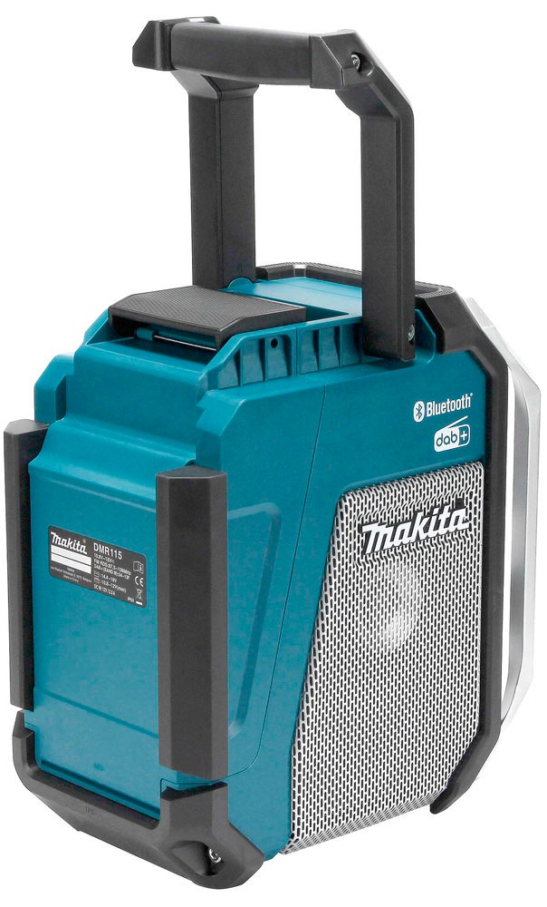 Makita Baustellenradio »DMR115«, (Bluetooth FM-Tuner-Digitalradio (DAB+), 12V, Bluetooth-Radio, ohne Akku