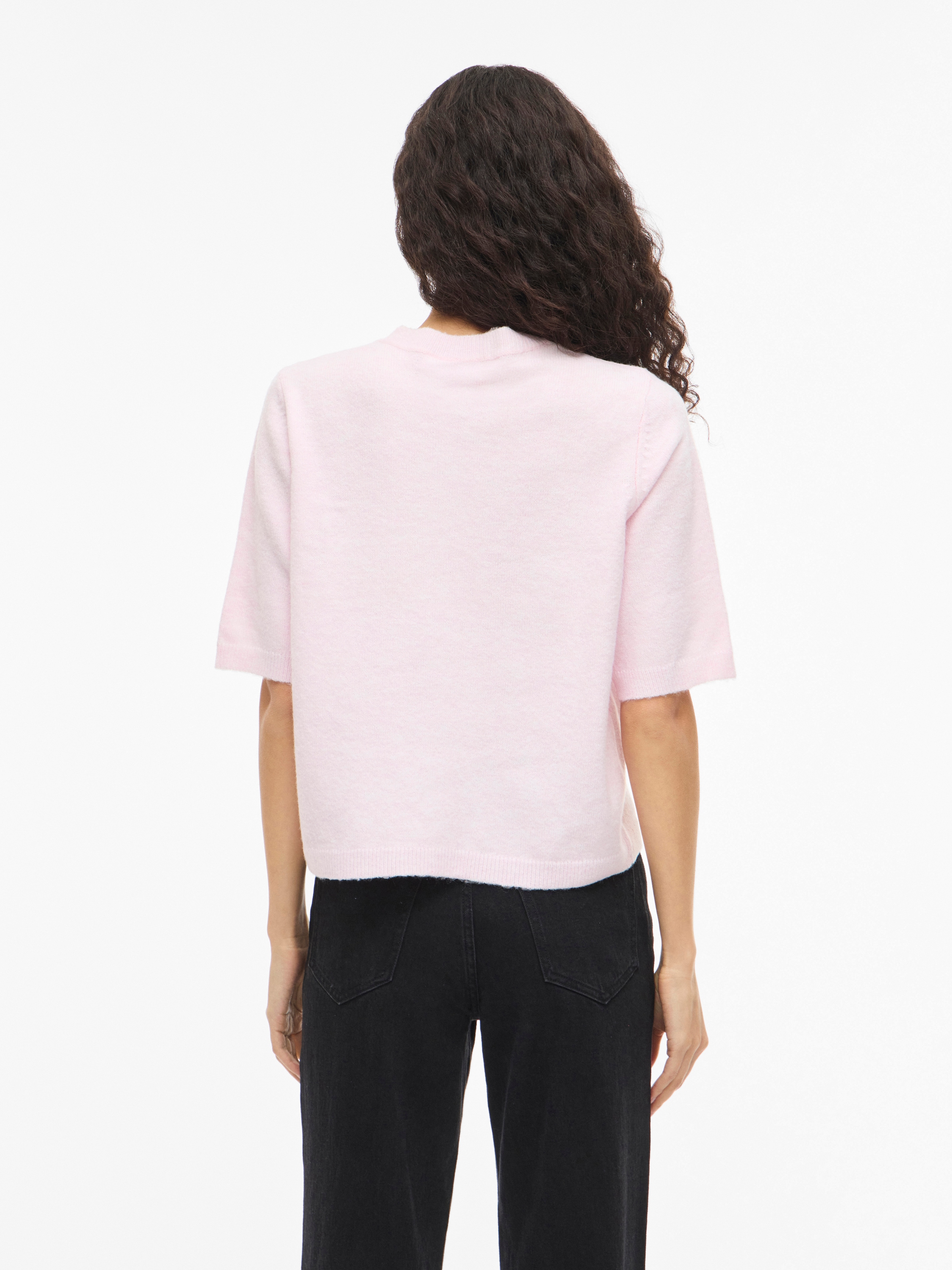 Vila Strickjacke »VILIGA 2/4 O-NECK KNIT CARDIGAN - NOOS« Materialmix, regular fit