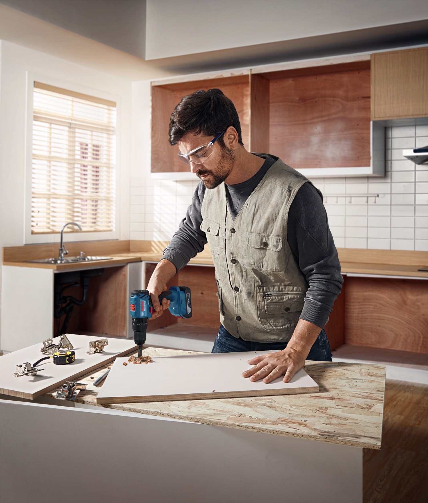 Bosch Professional Akku-Bohrschrauber »»GSB 18V-45««, im Karton, ohne Akku, ohne Ladegerät