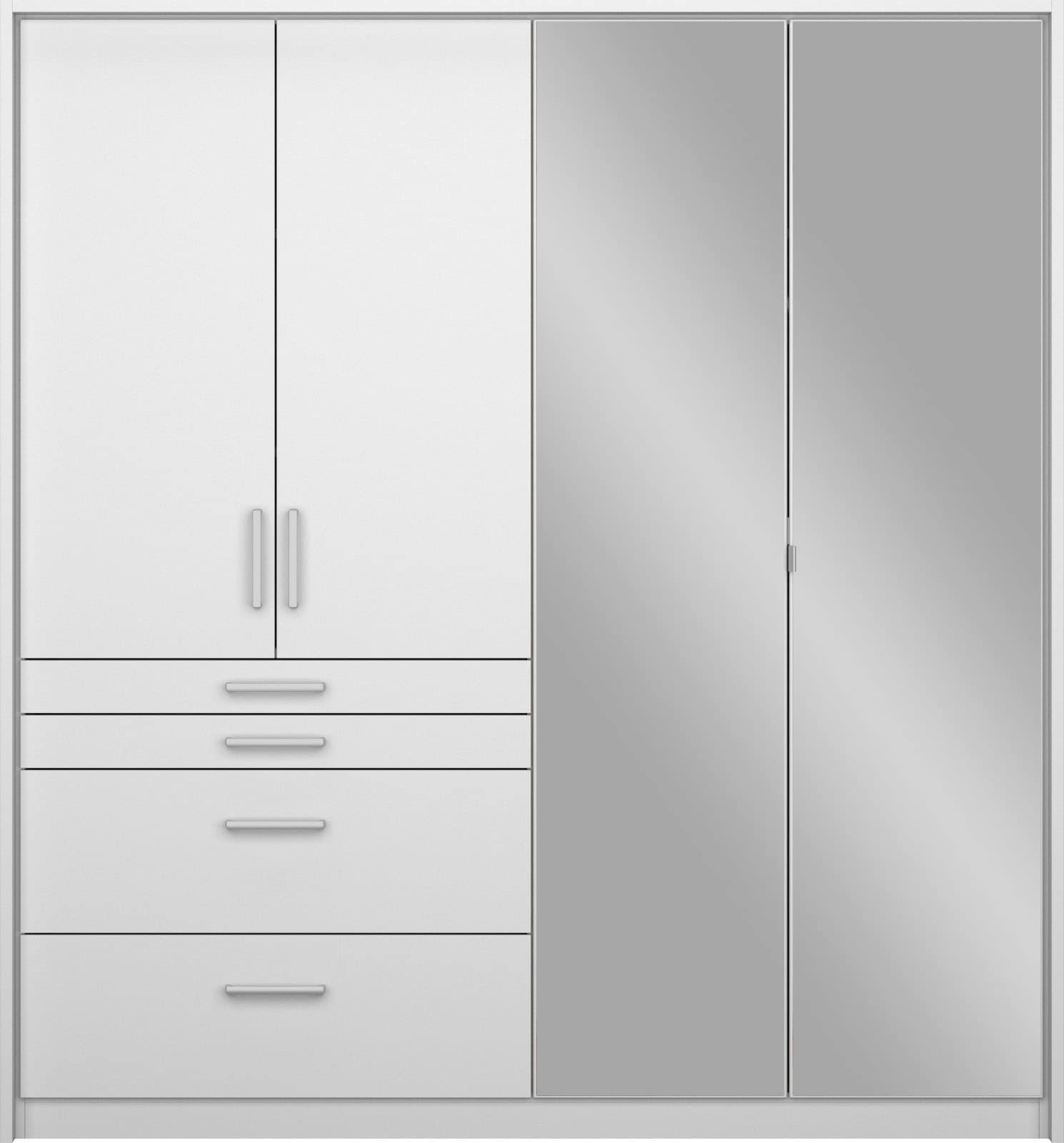 rauch Drehtürenschrank »Kleiderschrank Schrank Garderobe Garderobenschrank Topseller HOMBURG«, inkl. Passepartout, oberer Schubkasten mit Einteilung MADE IN GERMANY