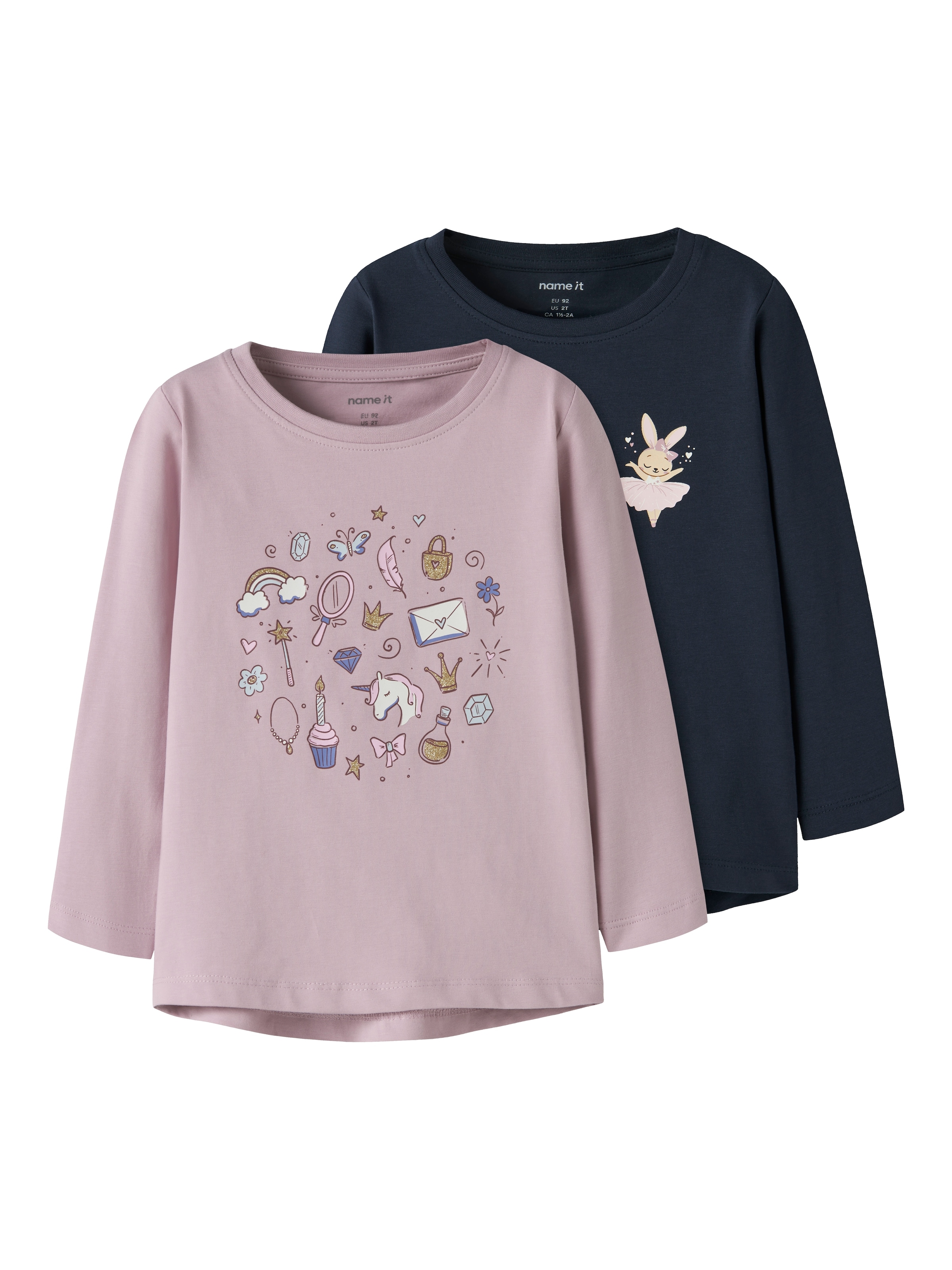 Name It Langarmshirt »NMFVIX 2P  LS TOP« Packung, 2er-Pack, 2 tlg.