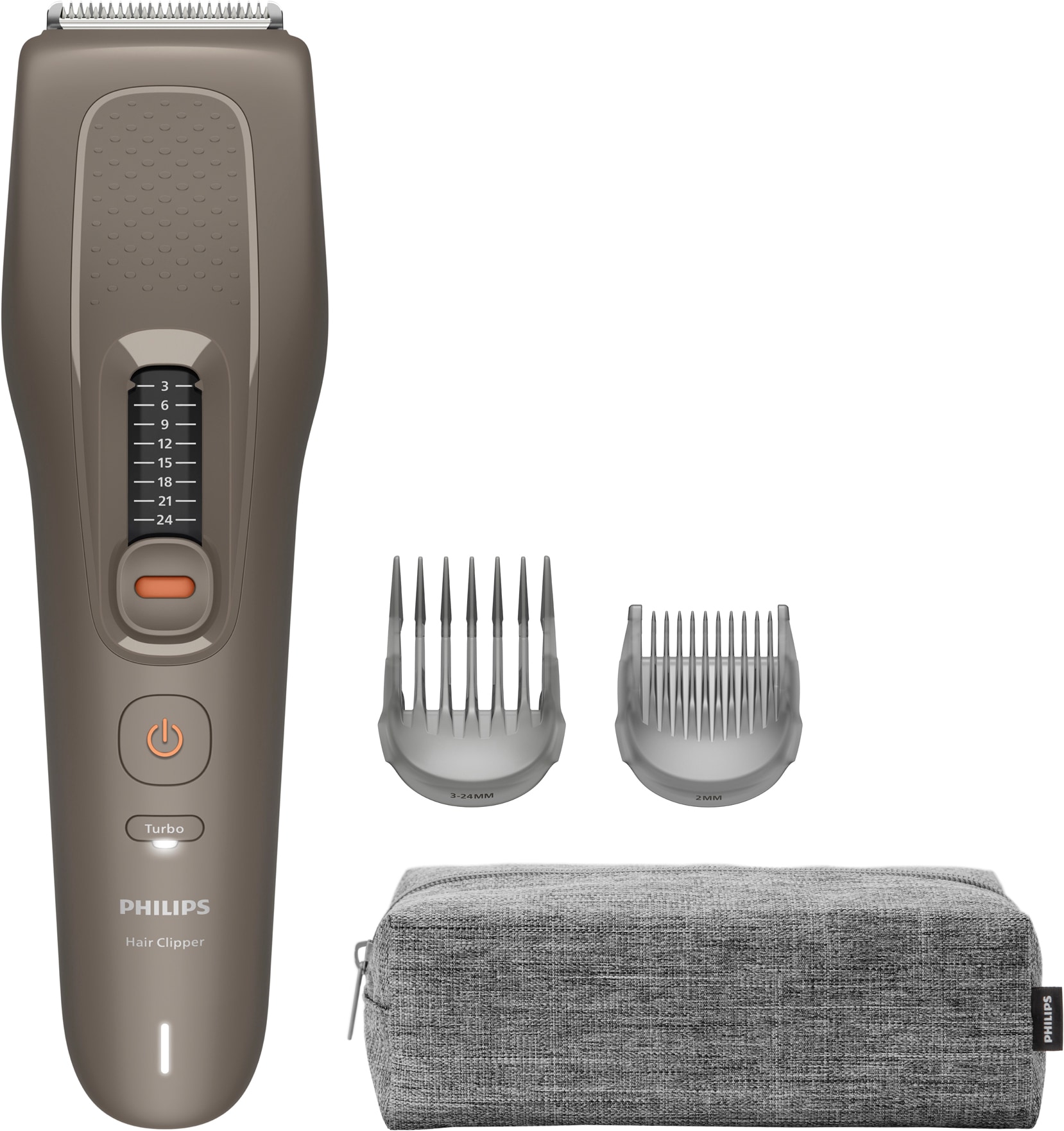 Philips Haarschneider »Serie 5000 HC5722/15« 2 Aufsätze 10 Längeneinstellungen, Turbo Modus und PowerAdapt Sensor