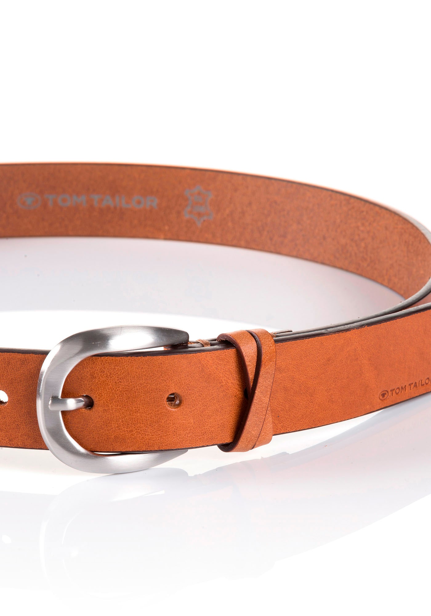 TOM TAILOR Ledergürtel »TTNANCY«, 3 cm breiter Damengürtel, modisch klassisch, reines Leder