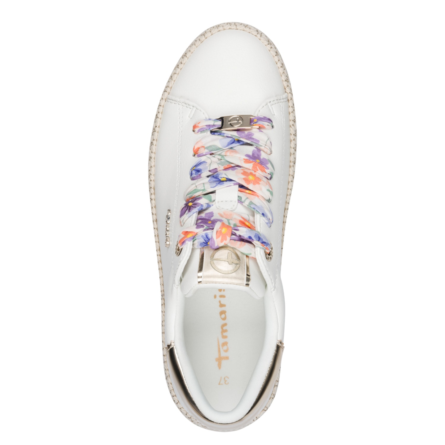 Tamaris Plateausneaker  , Freizeitschuh, Halbschuh, Schnürschuh mit Textilkordel am Plateau