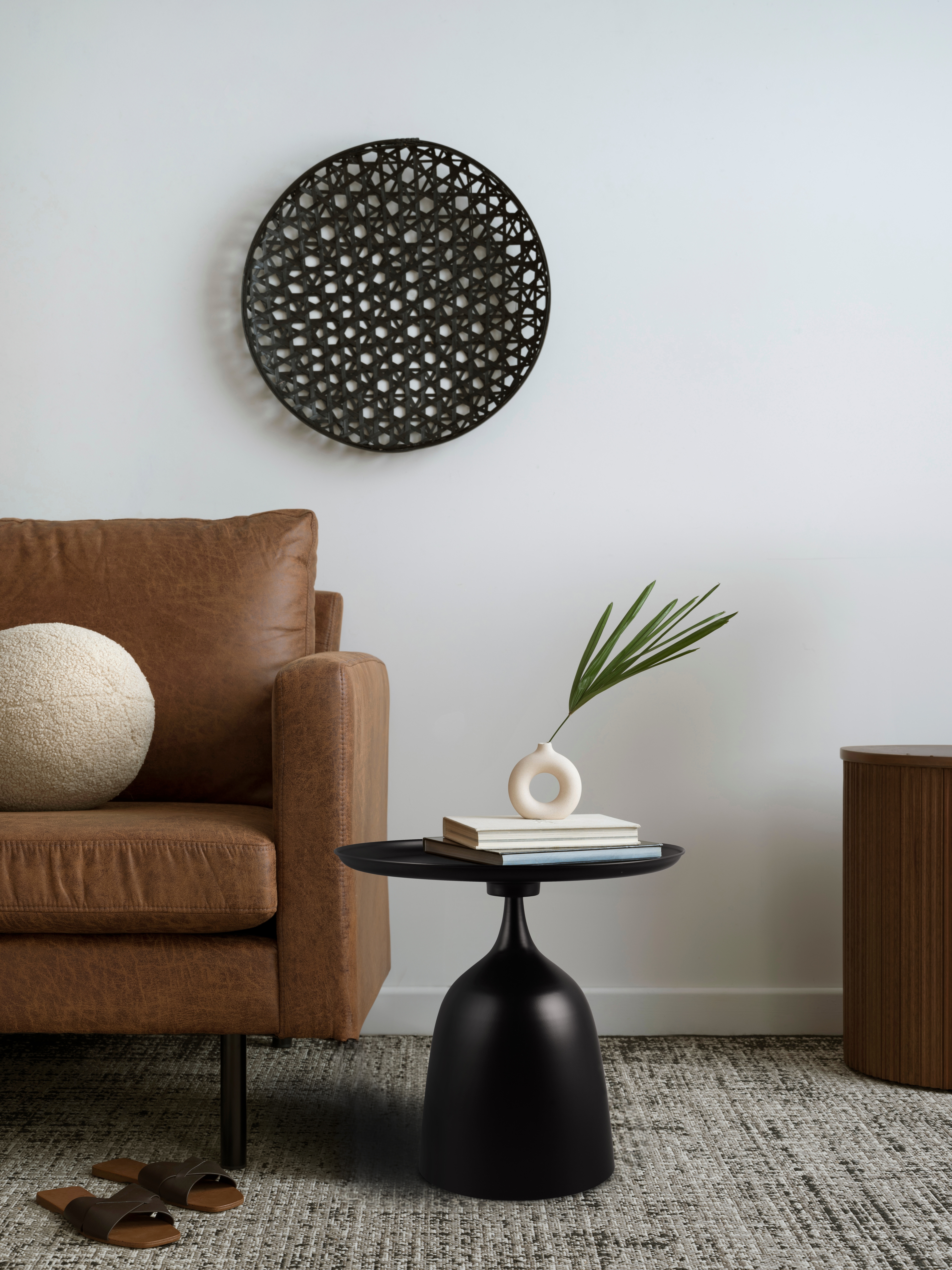 Mirrors And More Beistelltisch »Mona« 1 Stk. tlg. in schwarz, Größe B/H/T: 48 cm x 60 cm x 48 cm