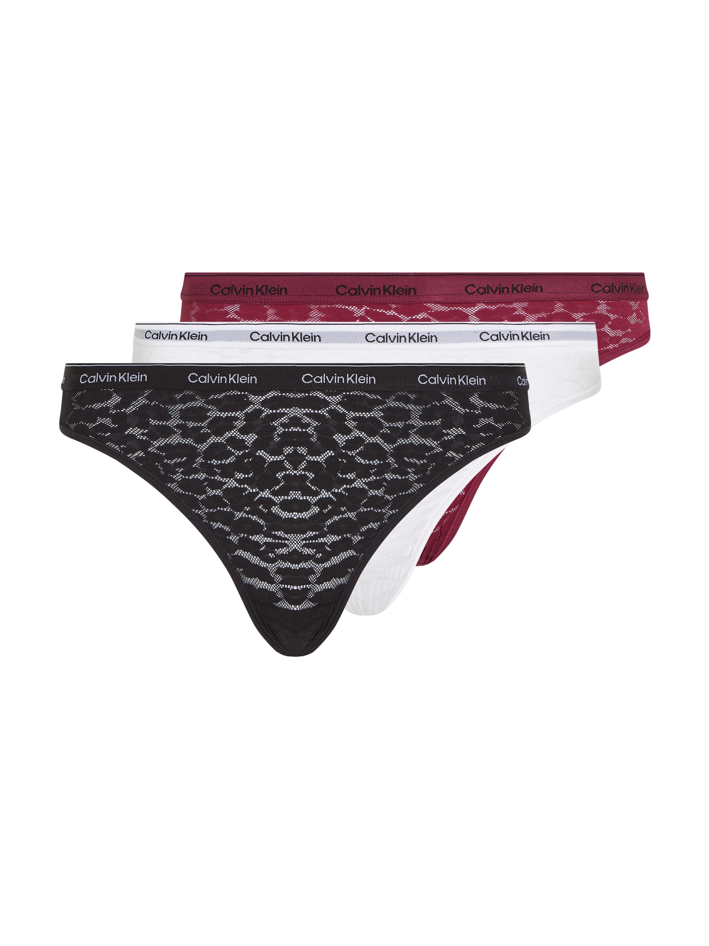 Calvin Klein Underwear Bikinislip »BIKINI 3PK«, (Packung, 3 St., 3er-Pack), mit CK-Logo am Bund